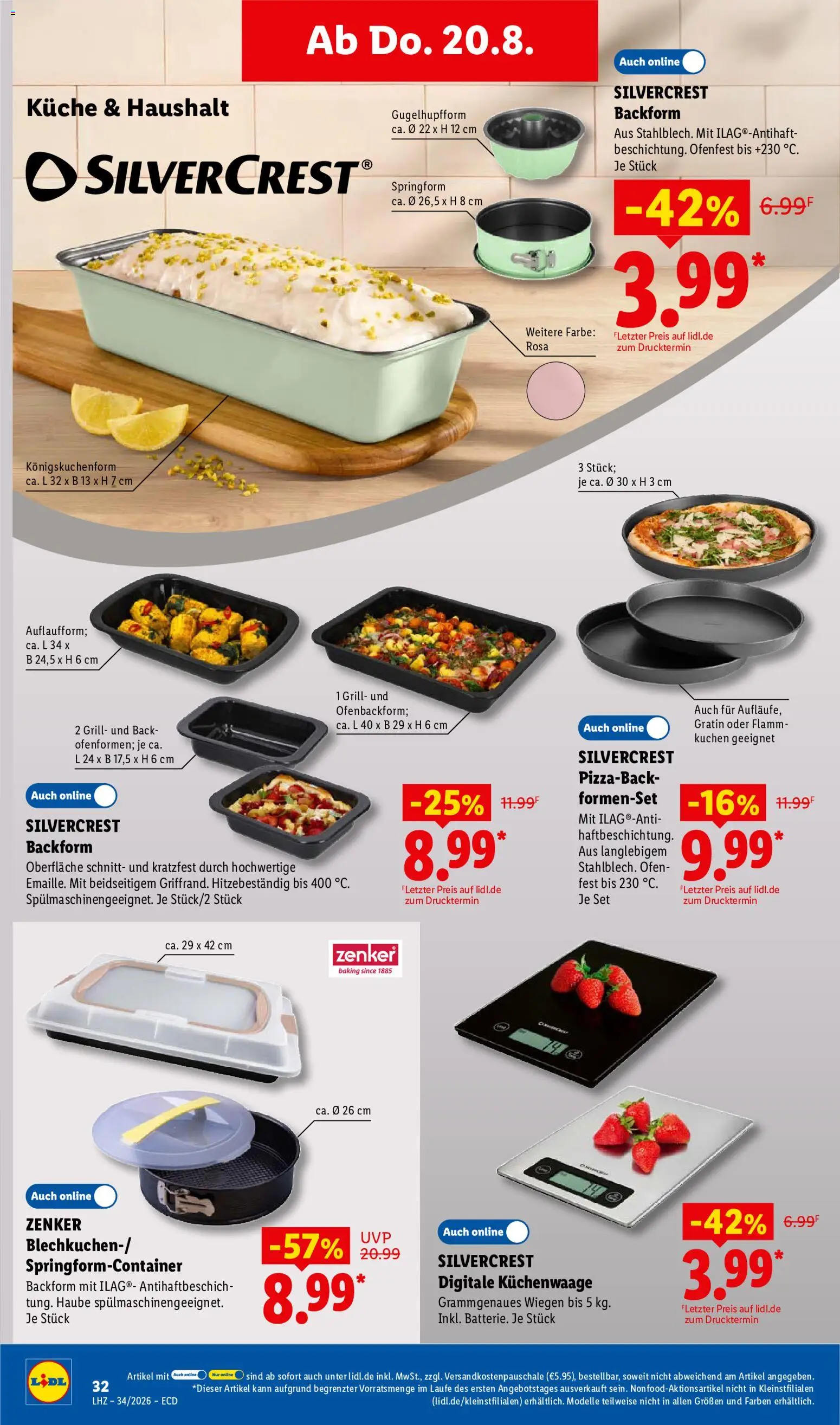 Lidl Prospekt – gültig ab 17.08.2026 | Seite: 52 | Produkte: Ofen, Grill, Küche, Pizza