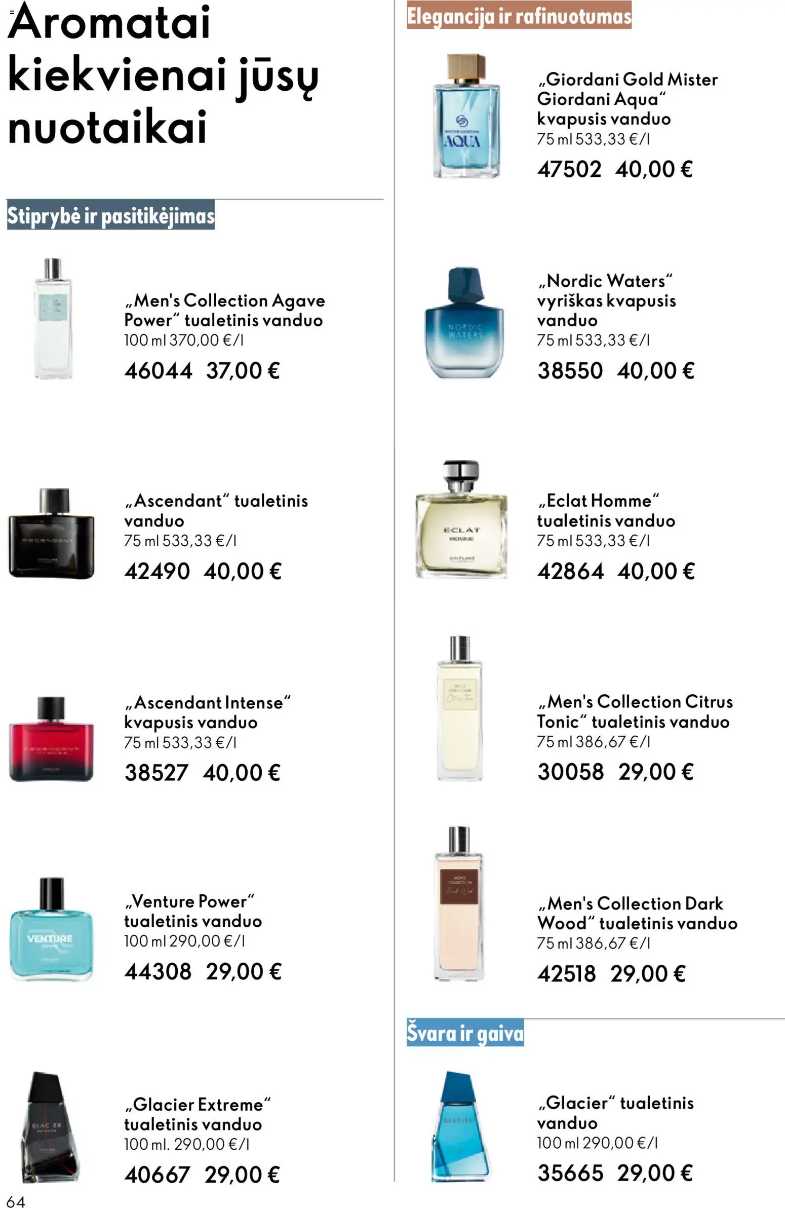 Oriflame akcijos nuo 13.05.2026 | Puslapis: 64 | Prekių: Kvapusis vanduo, Tualetinis vanduo