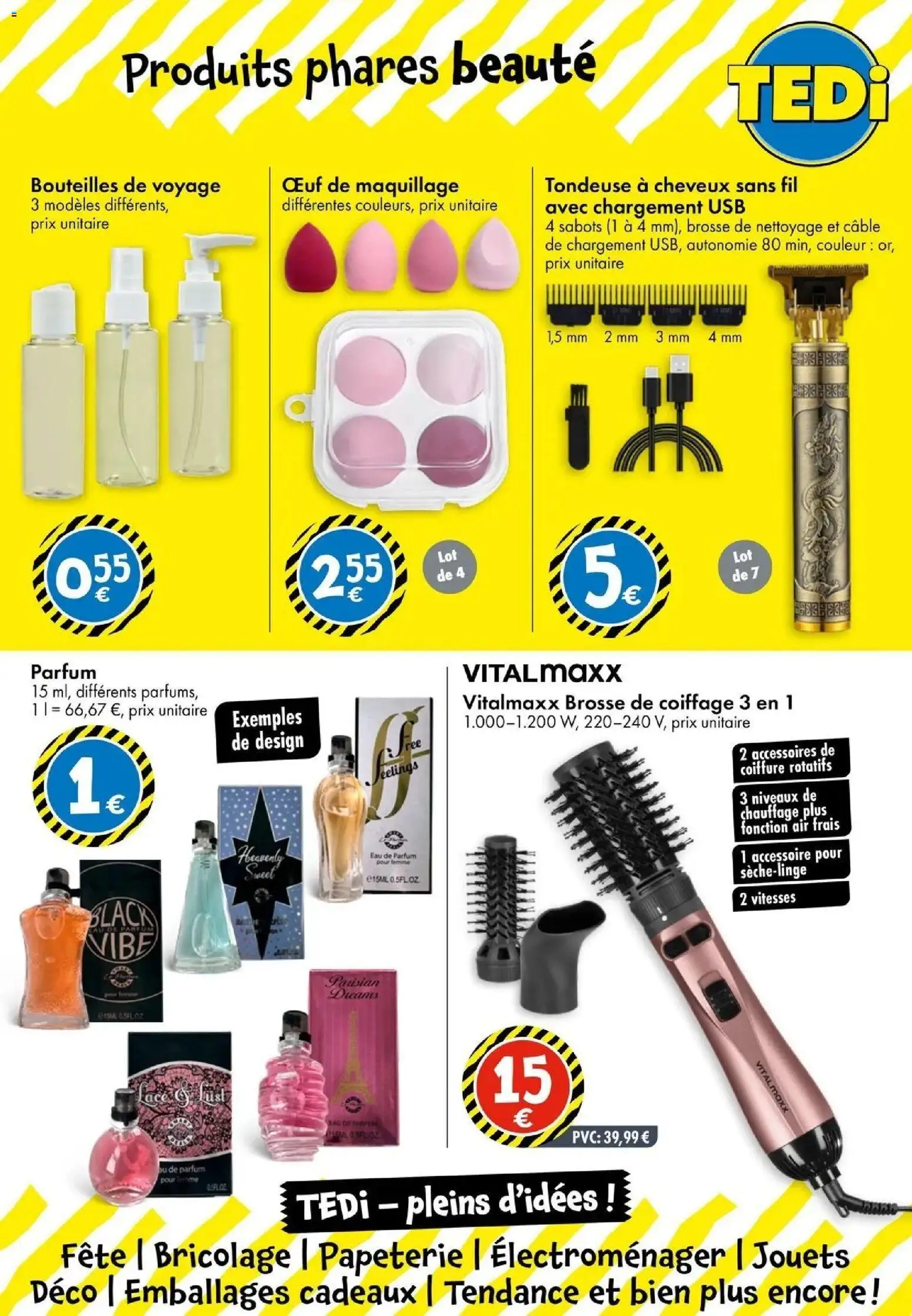 TEDi catalogue La Roche Sur Yon à partir du 04/09/2026 - promo en ligne | Page: 14 | Produits: Bricolage, USB, Brosse, Tondeuse à cheveux
