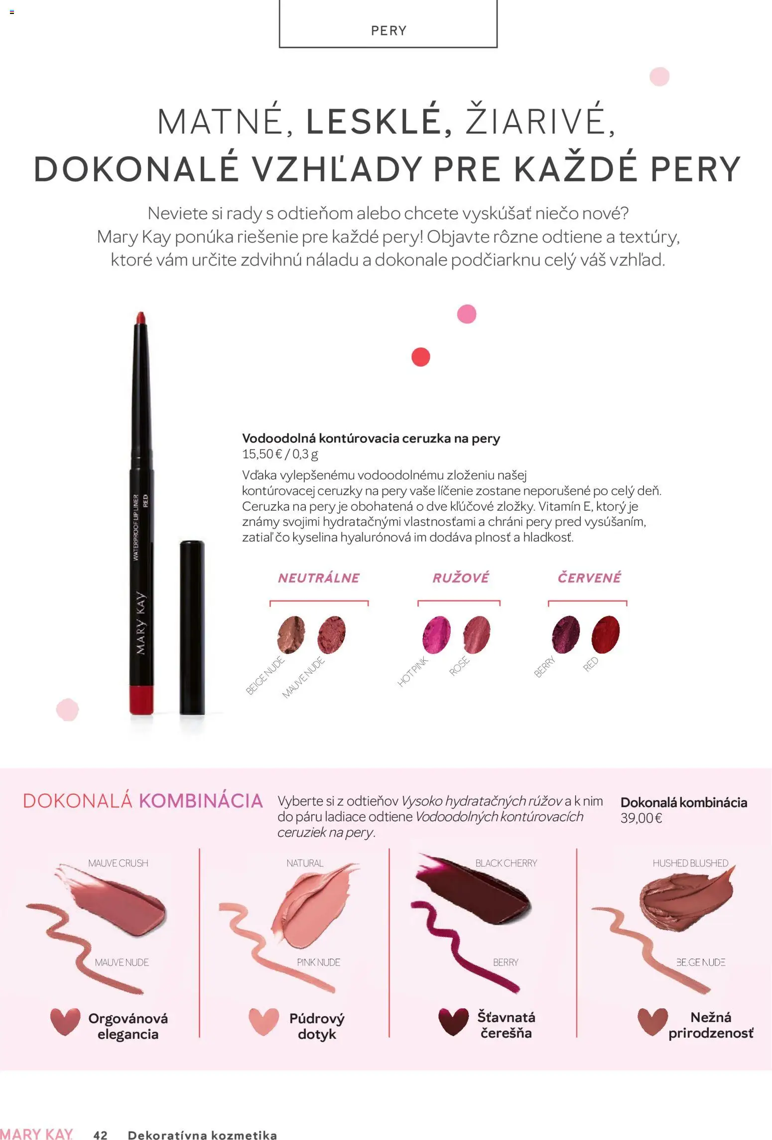 Nové Mary Kay akcie – leták je platný od 30.09.2026 | Strana: 42 | Produkty: Ceruzka