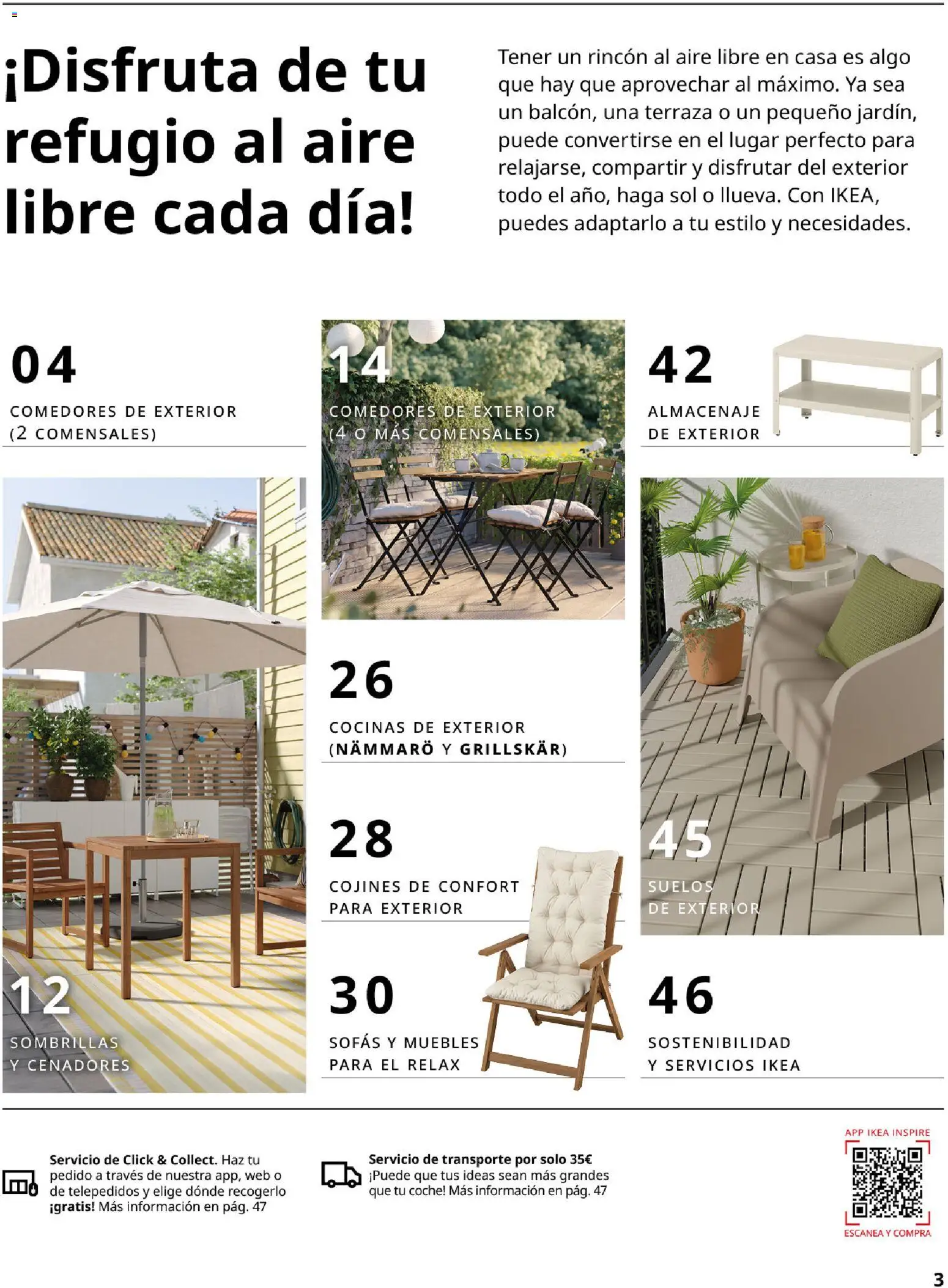 IKEA - Muebles de exterior │ válido desde el 01/09/2026 | Página: 3 | Productos: Sofás, Muebles, Almacenaje