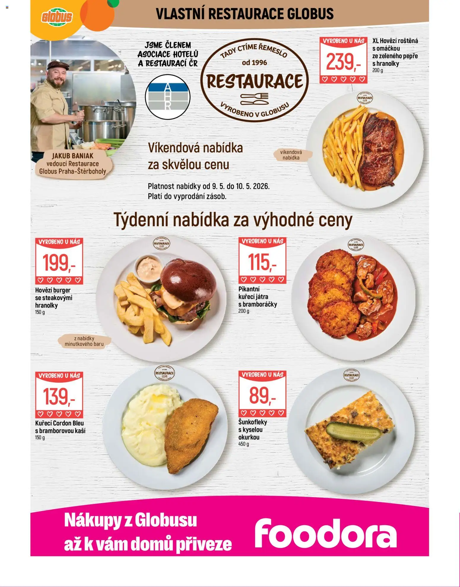 Globus leták - Praha-Štěrboholy od 06.05.2026 | Strana: 7 | Produkty: Burger, Hovězí, Globus, Hovězí roštěná