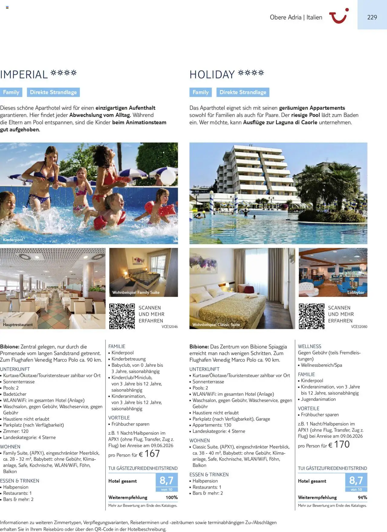 TUI Urlaub mit eigener Anreise 2025/26 – gültig ab 01.11.2025 | Seite: 229 | Produkte: Babybett