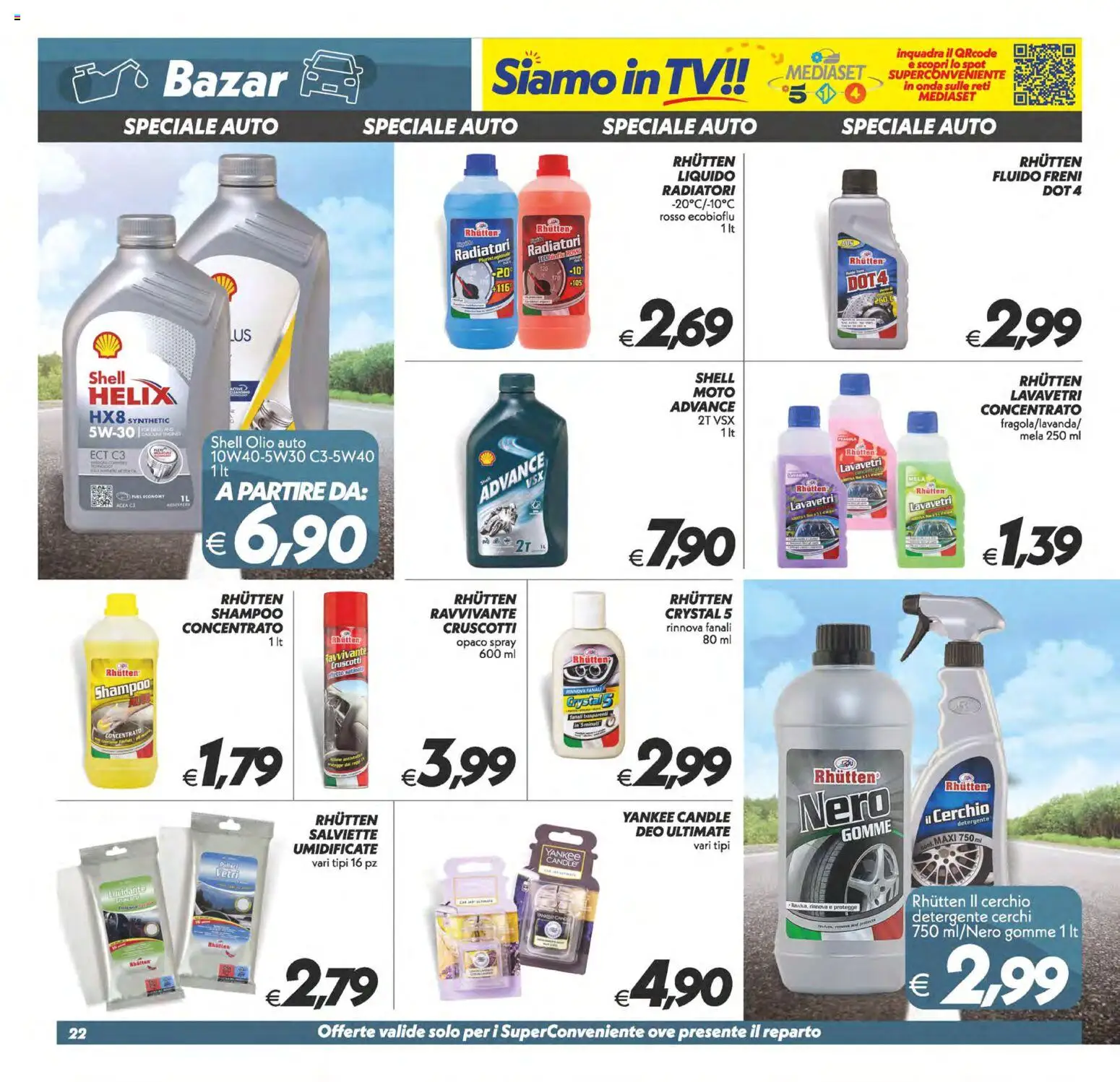 Volantino SuperConveniente del 29.05.2026 | Pagina: 22 | Prodotti: Shampoo, Detergente, Olio, TV