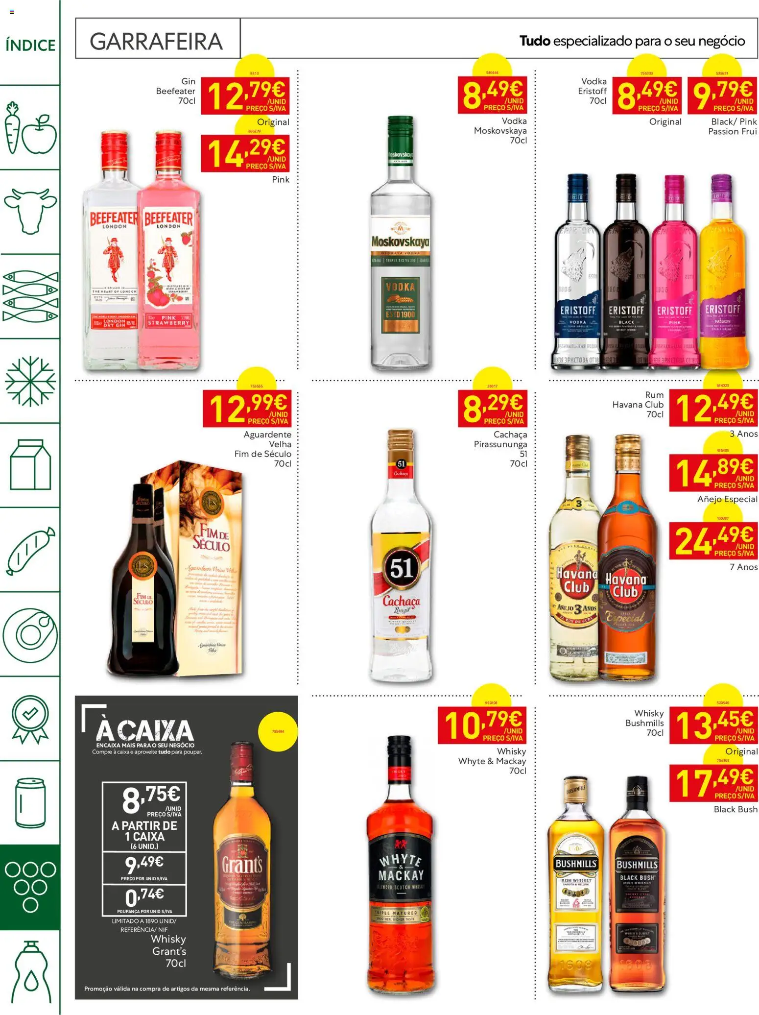 Recheio Horeca │ válido de 23/06/2026 | Página: 26 | Produtos: Whisky, Cachaça, Caixa, Gin