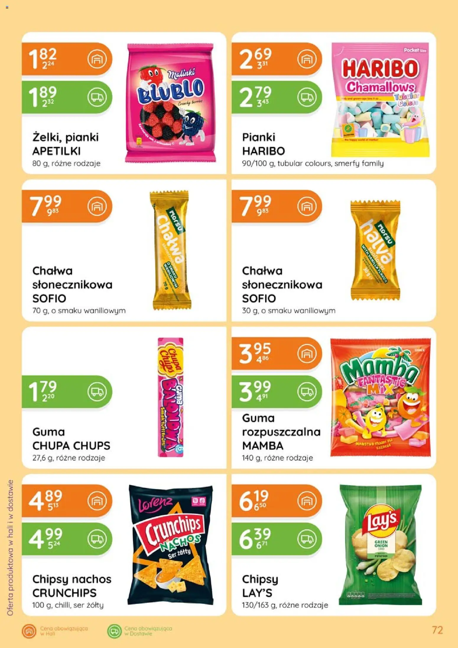 Eurocash gazetka od 20.08.2026 | Strona: 72 | Produkty: Chipsy, Chipsy nachos, Nachos, Ser