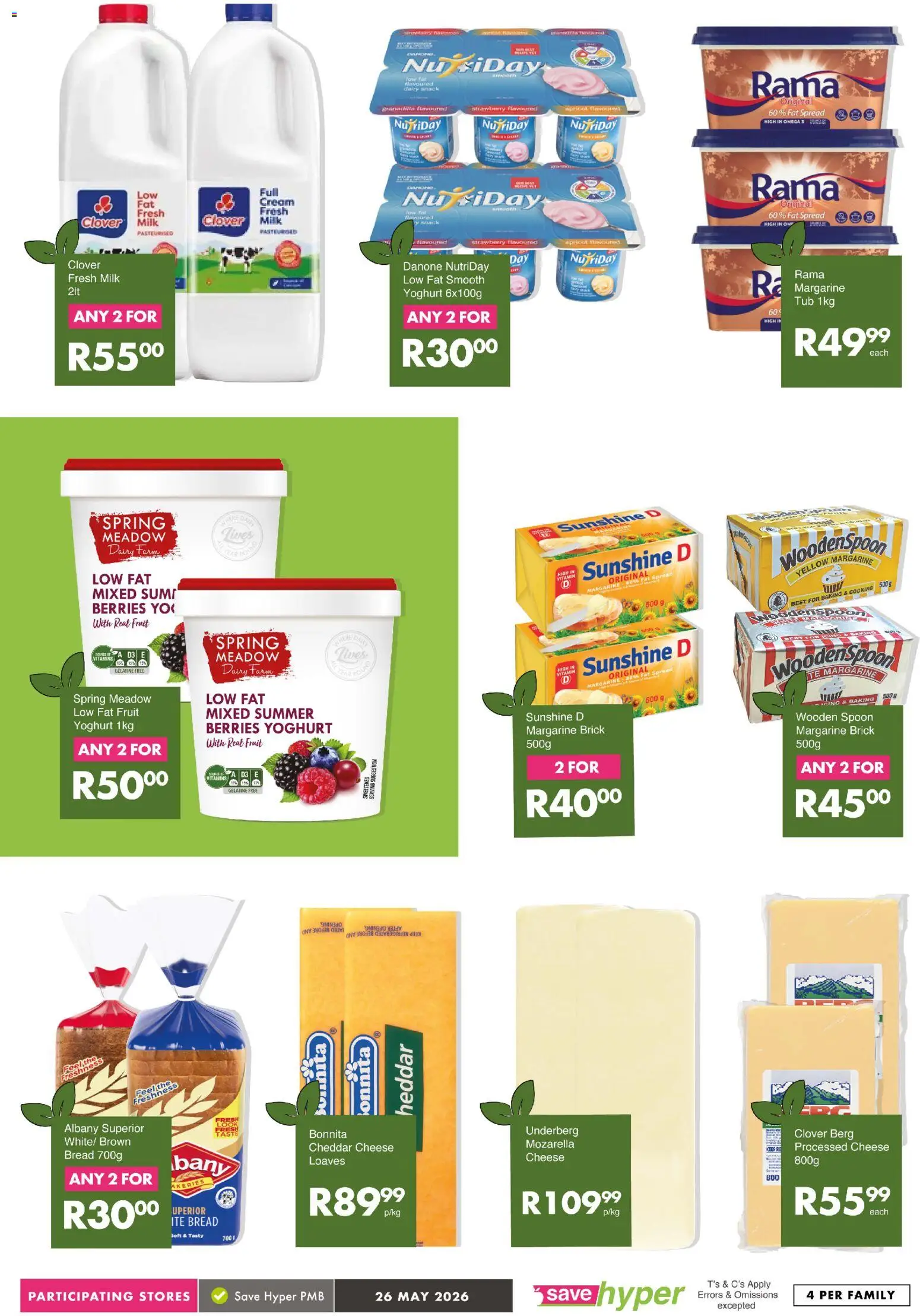 New Save catalogue – valid from 26.05.2026 | Page: 9 | Products: Yoghurt, Vitamins, Milk, Cream