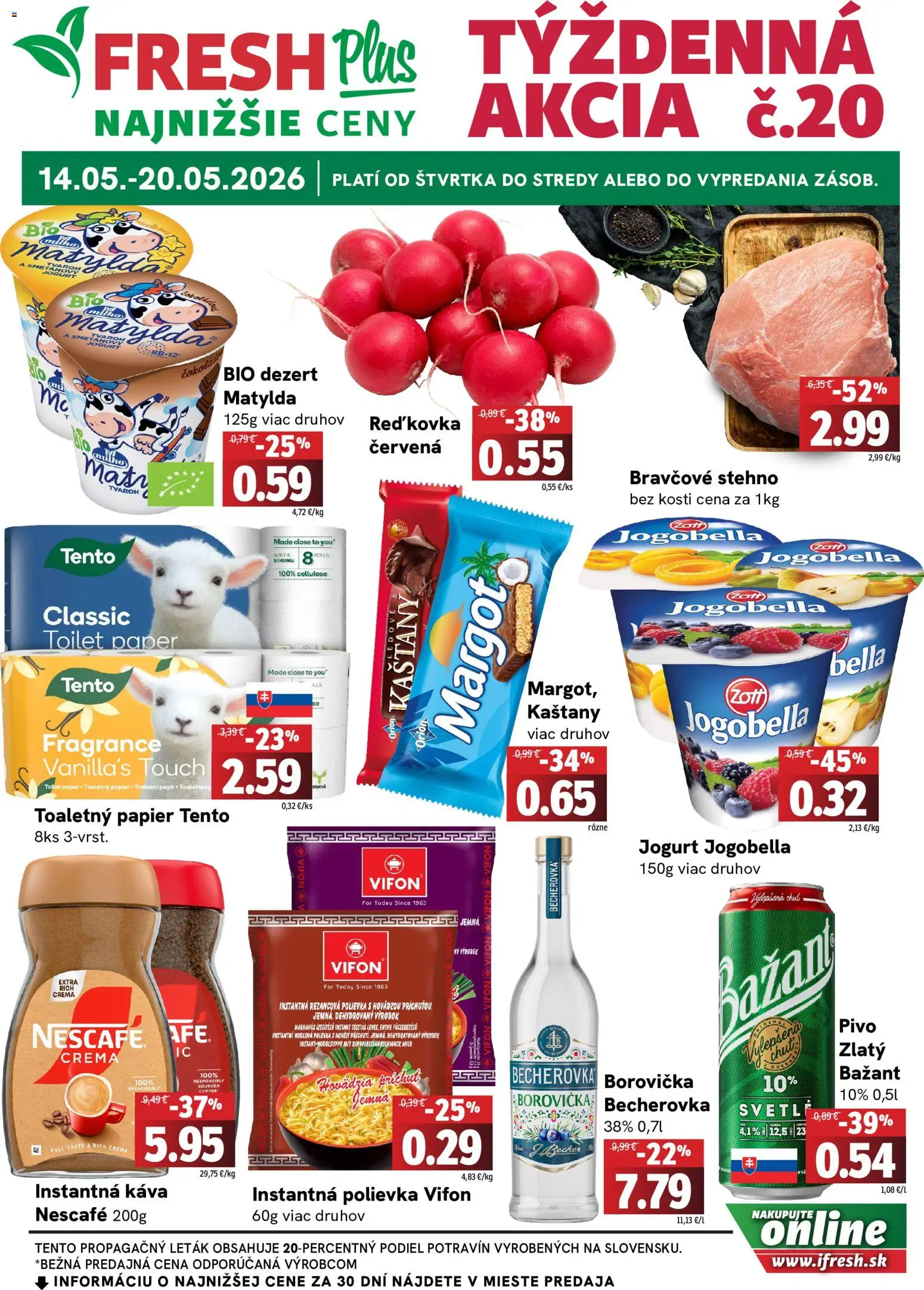 Nové Fresh akcie – leták je platný od 14.05.2026 | Strana: 1