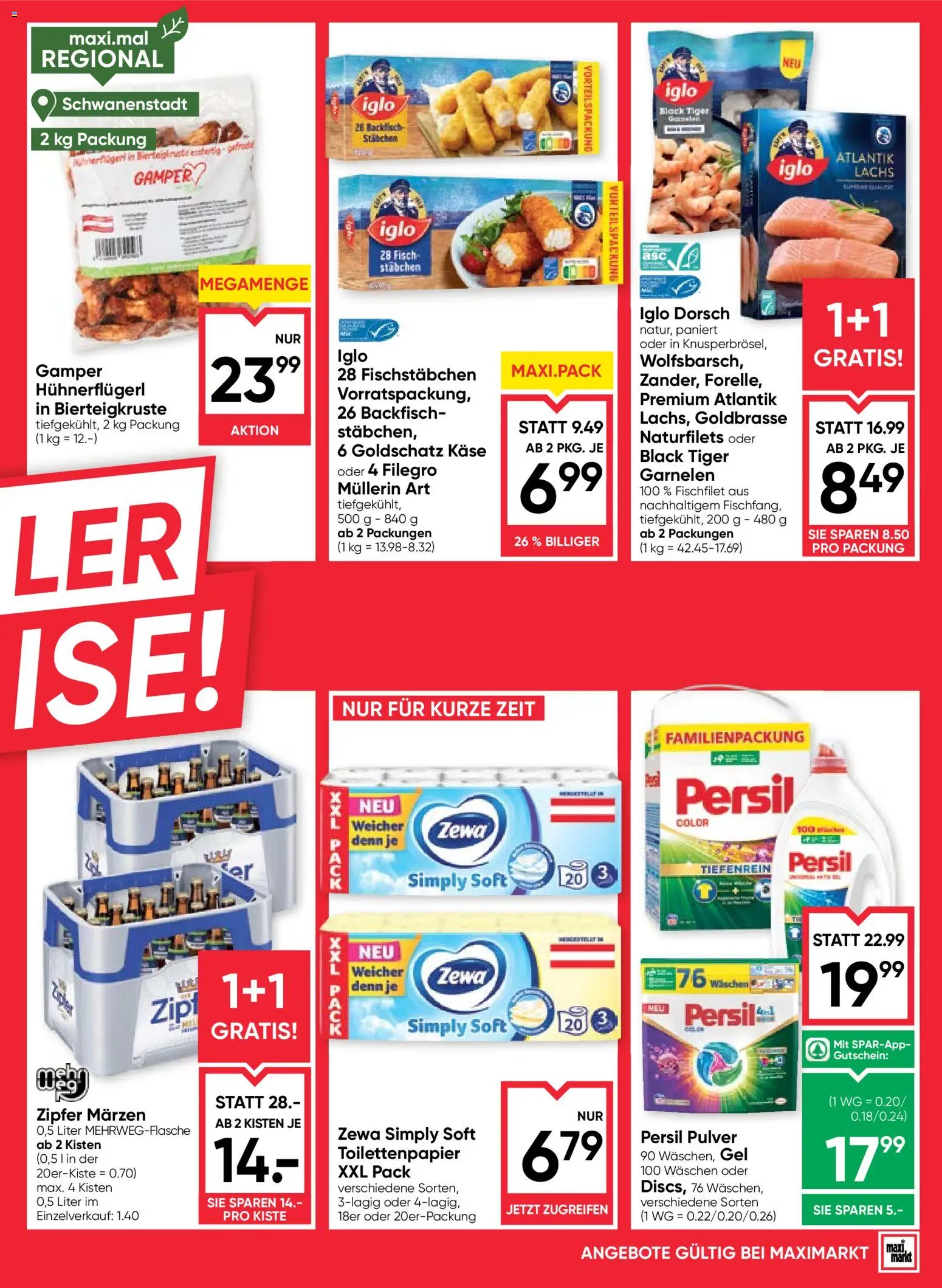 Maximarkt Flugblatt gültig ab 25.06.2026 | Seite: 3 | Produkte: Käse, Fisch
