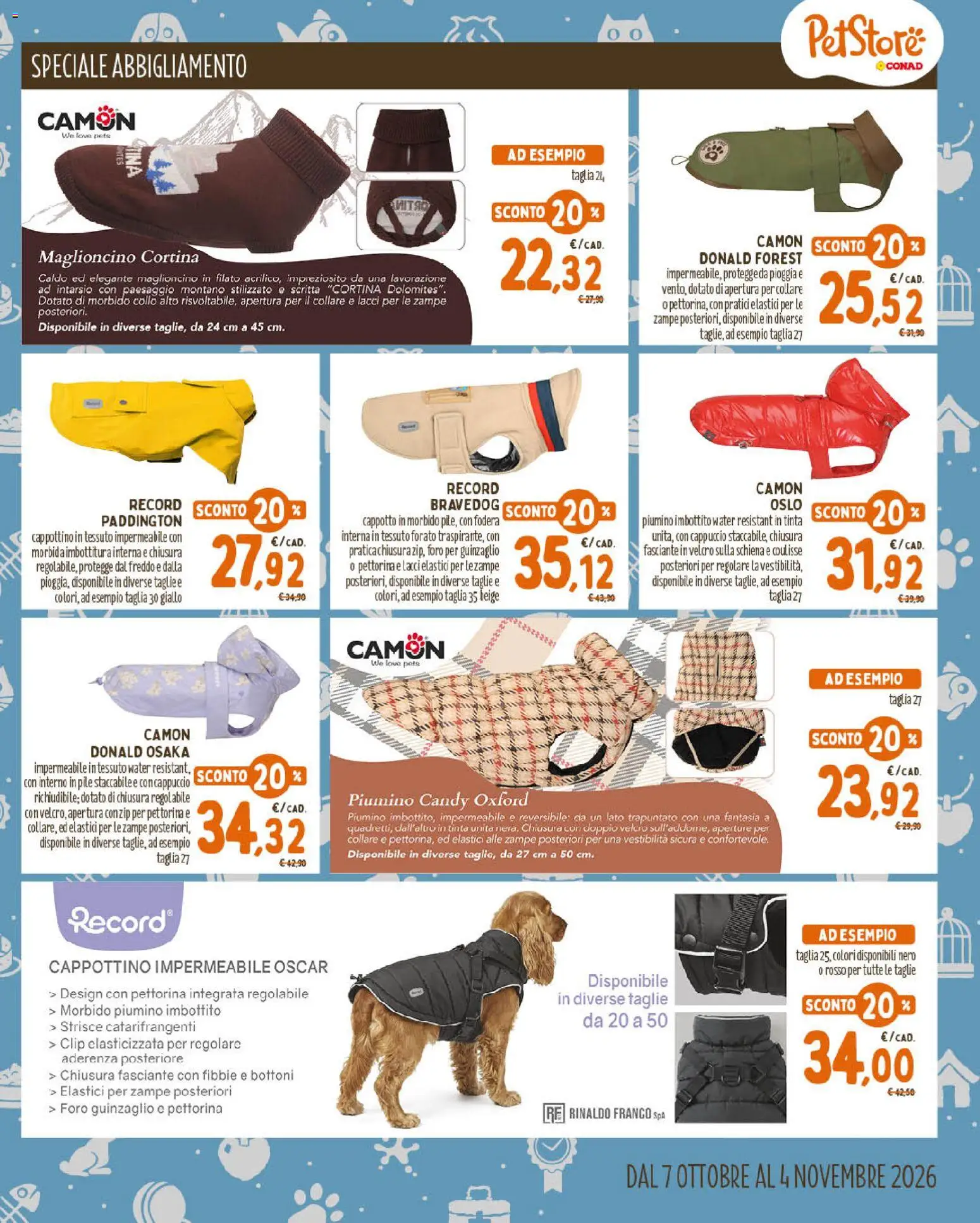 Volantino Conad del 07/10/2026 | Pagina: 7 | Prodotti: Pile, Strisce, Cappuccio, Collo