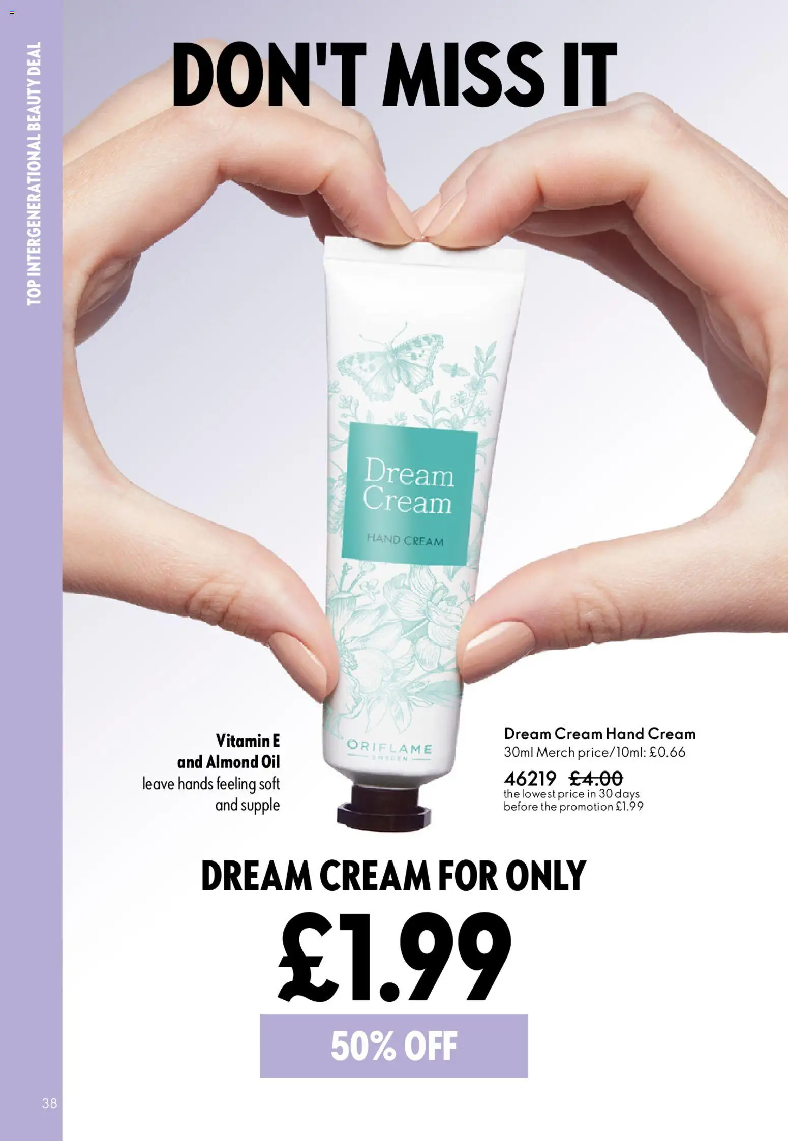 {H1} | Page: 38 | Products: Hand cream, Oil, Cream