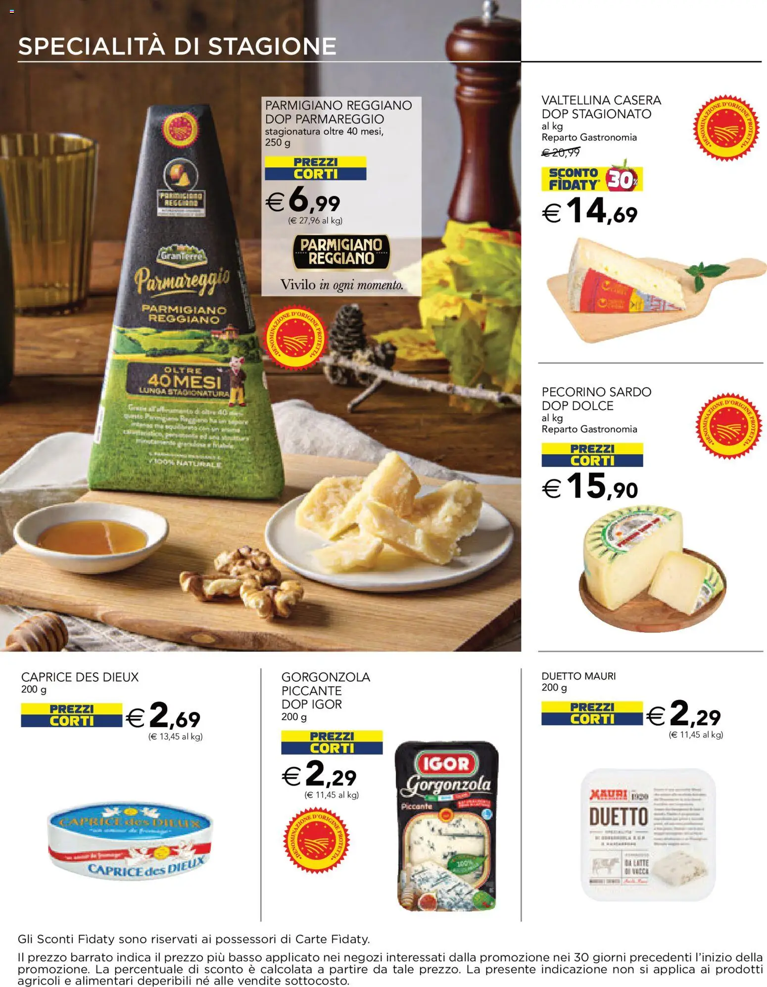 Volantino Esselunga S del 24/09/2026 | Pagina: 10 | Prodotti: Basso, Parmigiano reggiano, Pecorino, Specialità