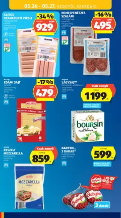 MILSANI EDÁMI SAJT, szeletelt, 250 g/csomag - amely érvényes a következő dátumtól: 21.05.2026 | Oldal: 34