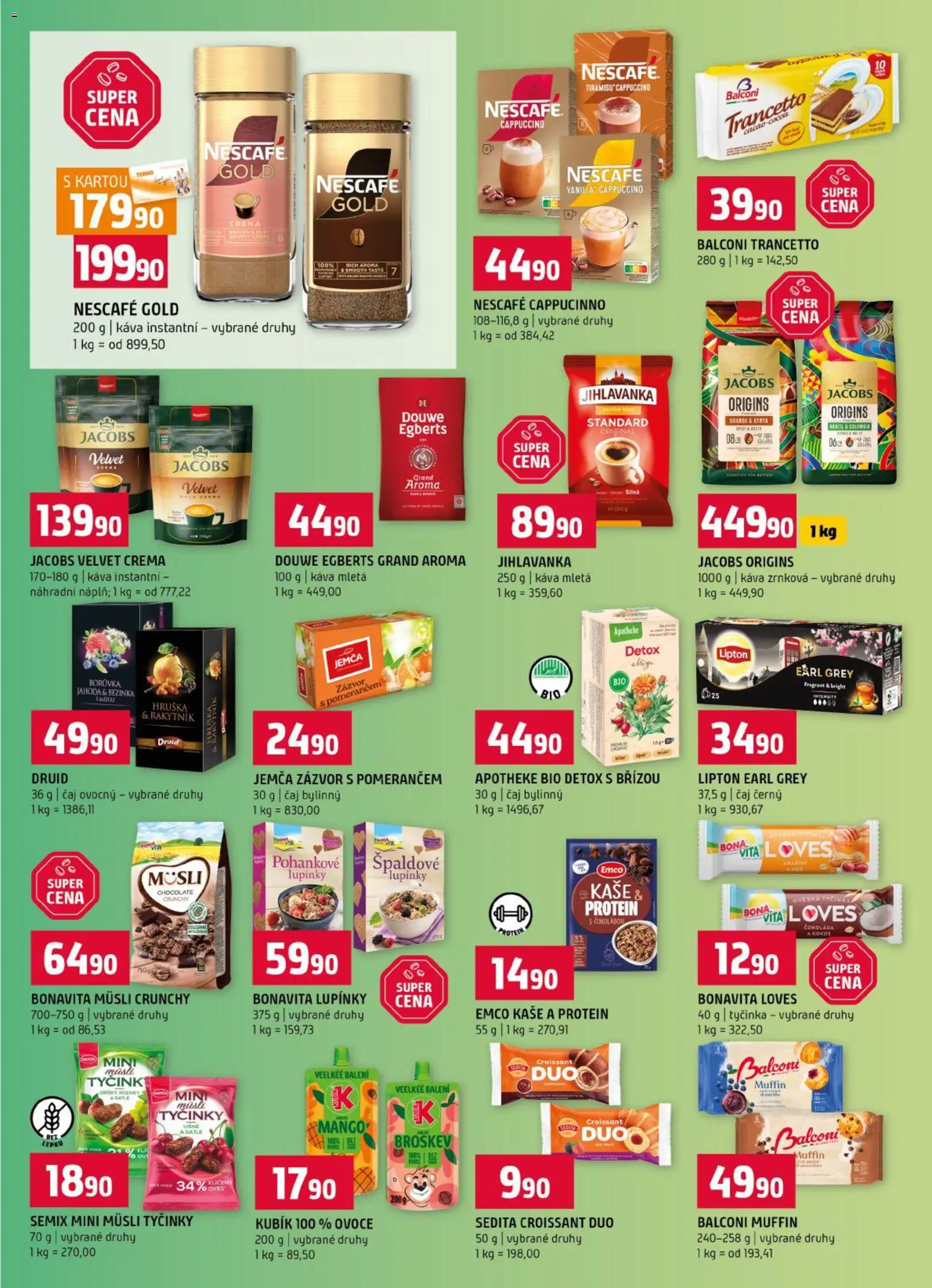 Terno leták od 14.10.2026 | Strana: 9 | Produkty: Nescafé, Zázvor, Kokos, Protein