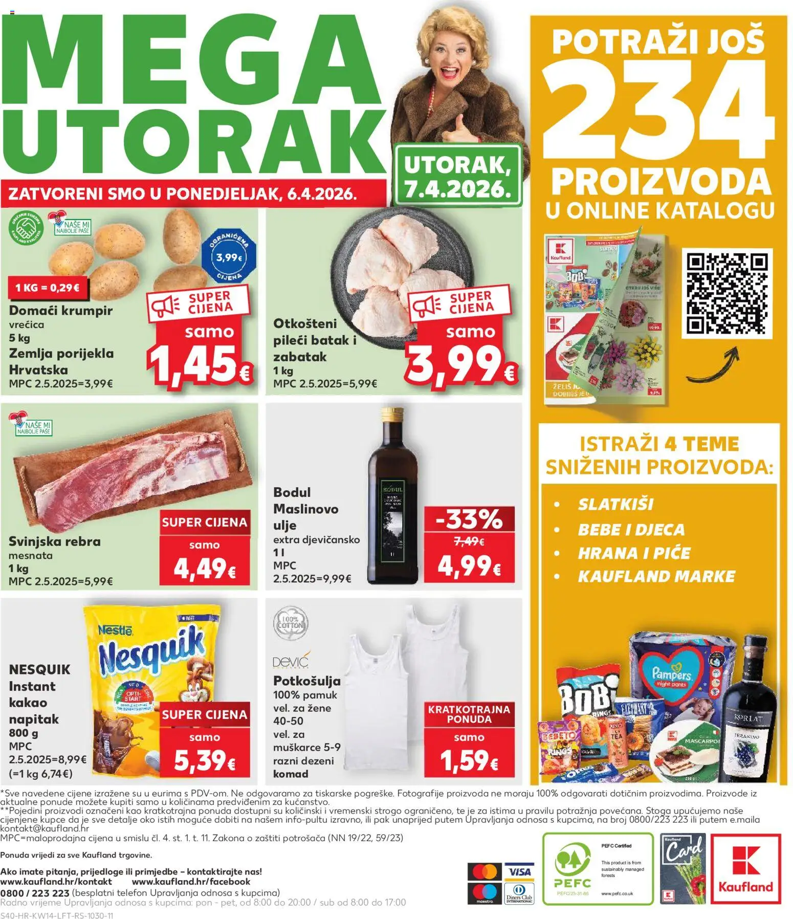 Kaufland katalog | vrijedi od 01.04.2026 | Stranica: 40 | Proizvodi: Ulje, Maslinovo ulje, Nesquik, Kakao