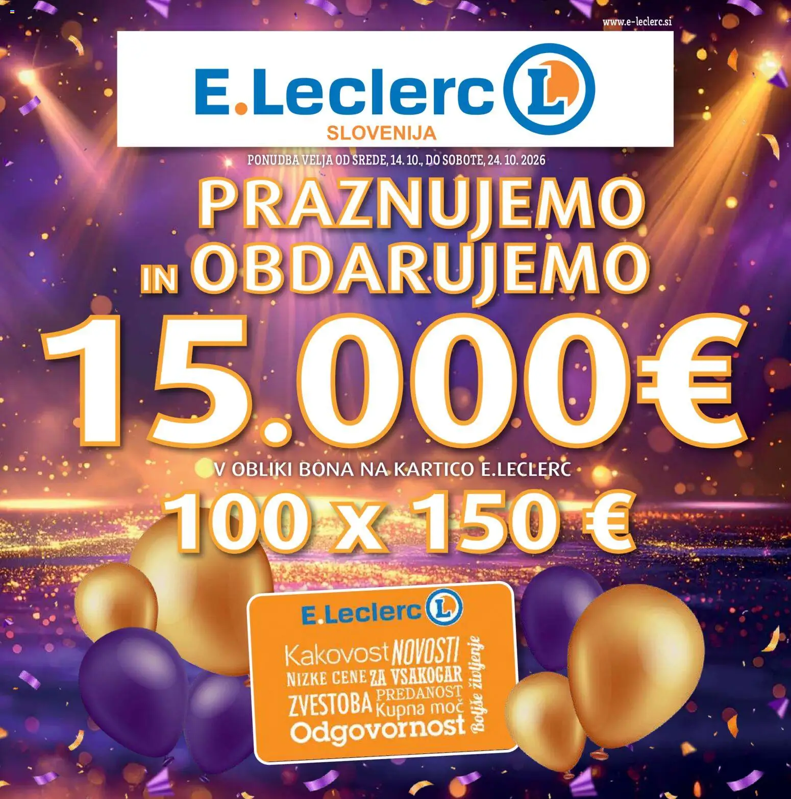 Novi E.leclerc katalog ponudbe – veljaven od 14.10.2026 | Stran: 1