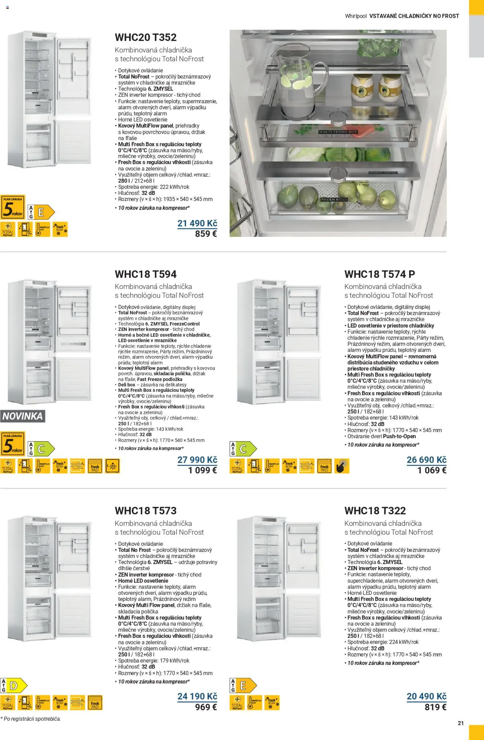 Möbelix leták - WHIRLPOOL od 01.08.2025 | Strana: 21 | Produkty: Polička, Kompresor, Potraviny, Zásuvka