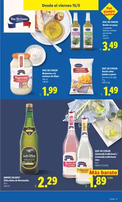 Vista previa DUC DE COEUR Snack sabor jamón y queso, Con forma de rejilla. 75 g válido desde el 11.05.2026 | Página: 29