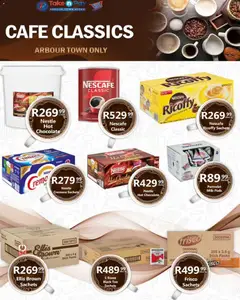 Take n Pay specials catalogue – valid from 18.05.2026 | Page: 38 | Products: Hot chocolate, Creamer, Chocolate, Tea