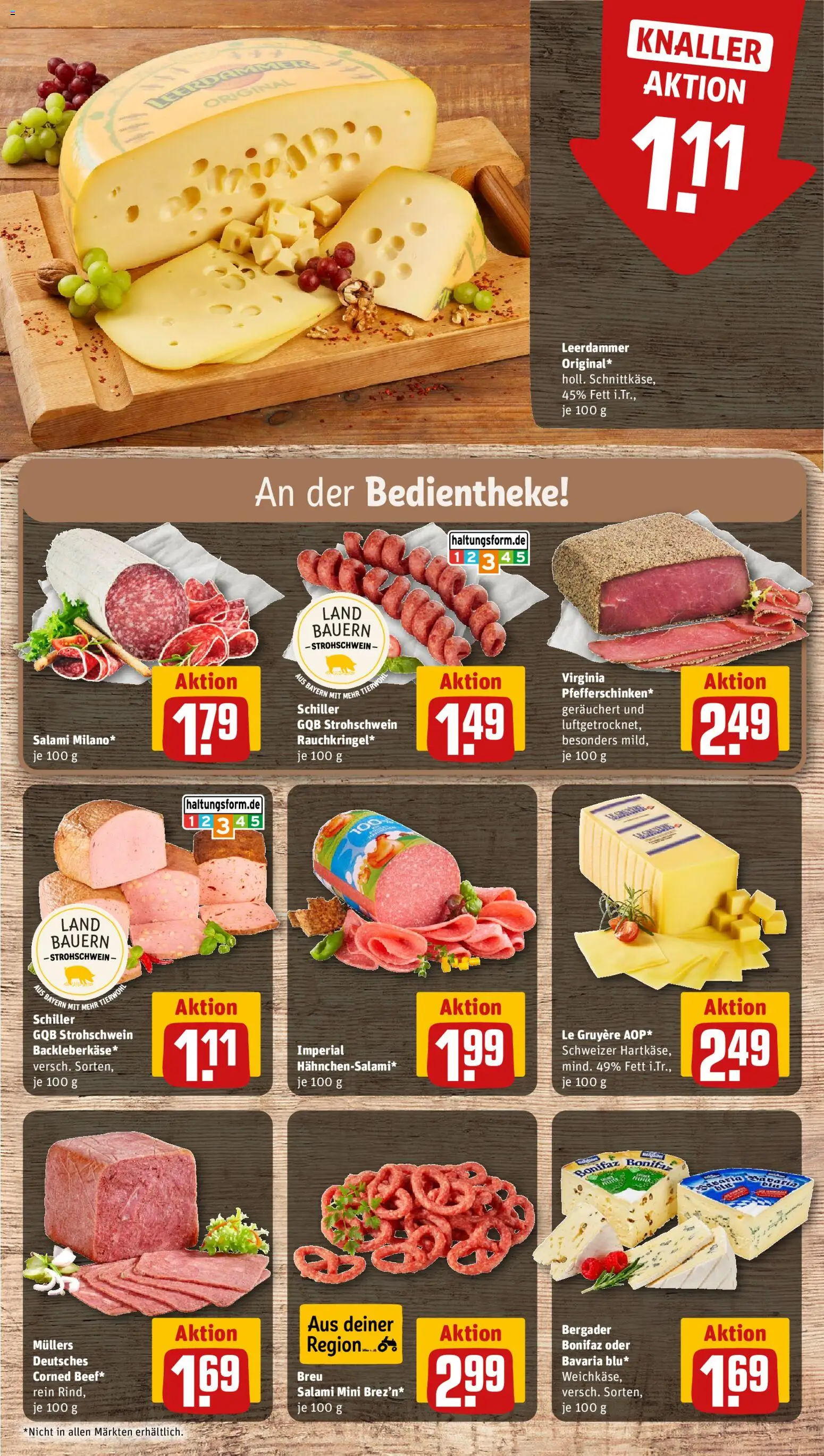 {H1} | Pagina: 13 | Producten: Salami, Schiller, Gruyère