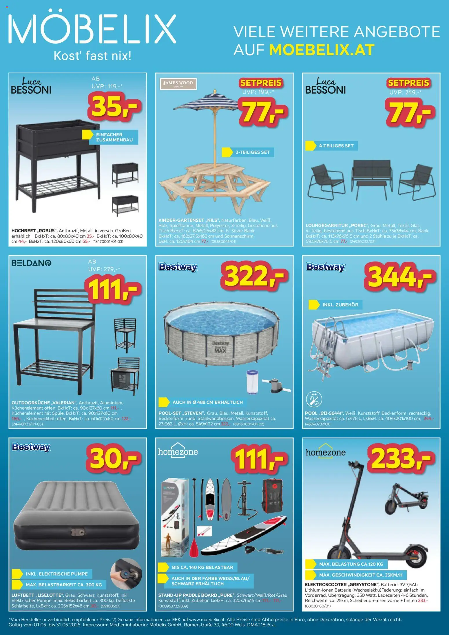 Möbelix - Die Besten Online Deals gültig ab 01.05.2026 | Seite: 3 | Produkte: Tisch, Batterie