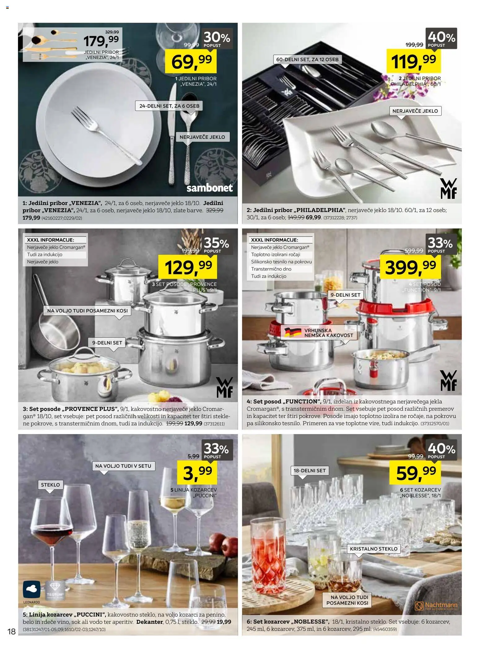 Novi XXXL Lesnina katalog ponudbe – veljaven od 01.06.2026 | Stran: 18 | Izdelki: Pribor, Sok