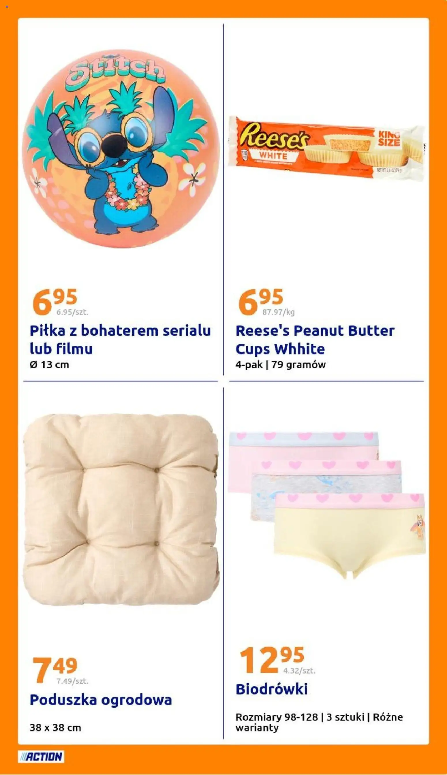 Action gazetka od 08.04.2026 | Strona: 19 | Produkty: Reese's, Poduszka