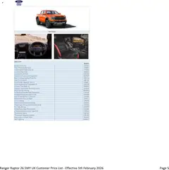 Preview of Ford - Ranger Raptor valid from 05.02.2026 | Page: 5
