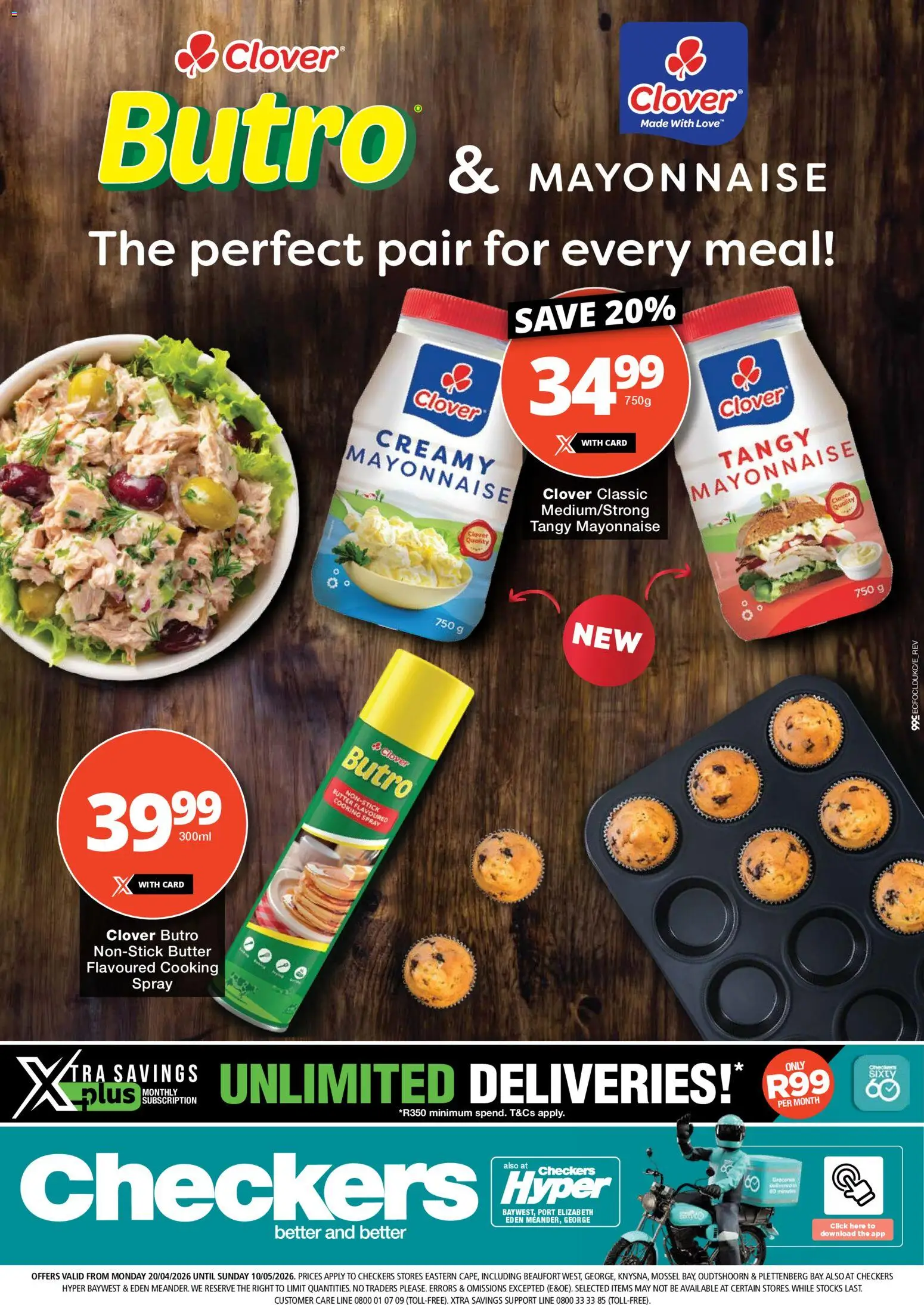 New Checkers catalogue – valid from 20.04.2026 | Page: 1 | Products: Butter, Mayonnaise