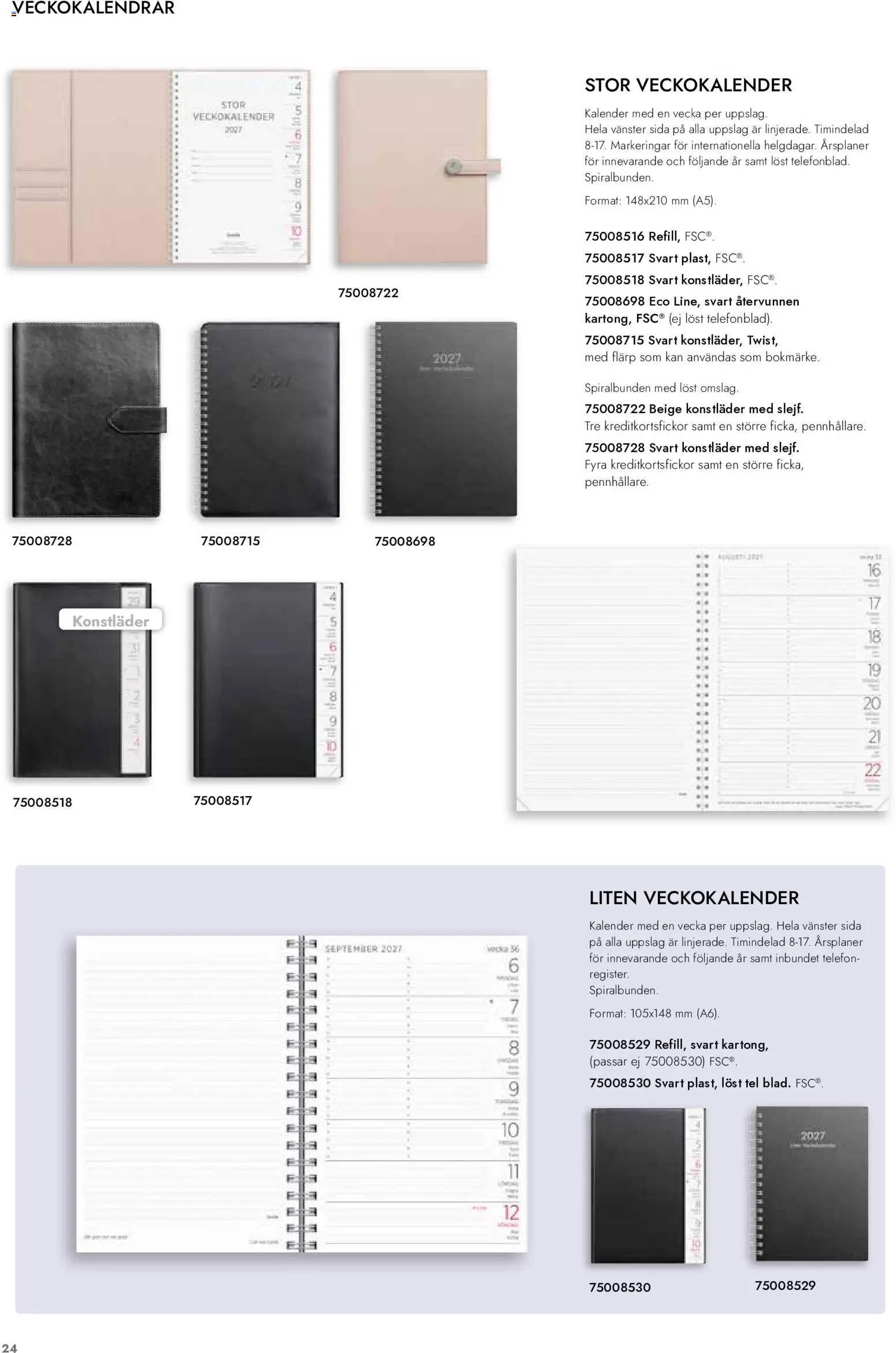 Lyreco reklamblad aktuell från 01/09/2026 | Sida: 25 | Produkter: Telefon, Kalender
