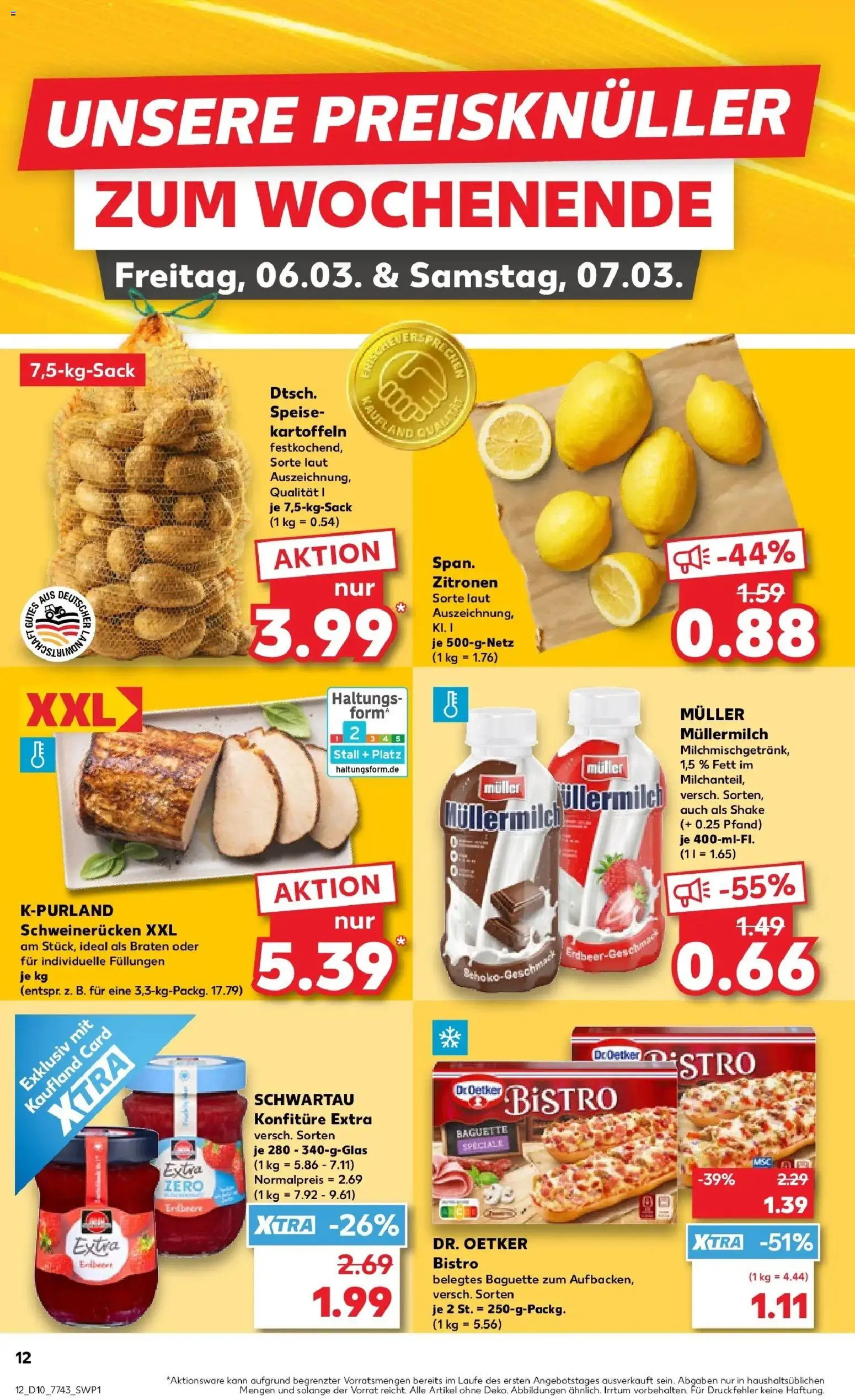 Kaufland Prospekt Pfullingen	 – gültig ab 02.03.2026 | Seite: 24 | Produkte: Baguette, Kartoffeln, Müllermilch, Zitronen
