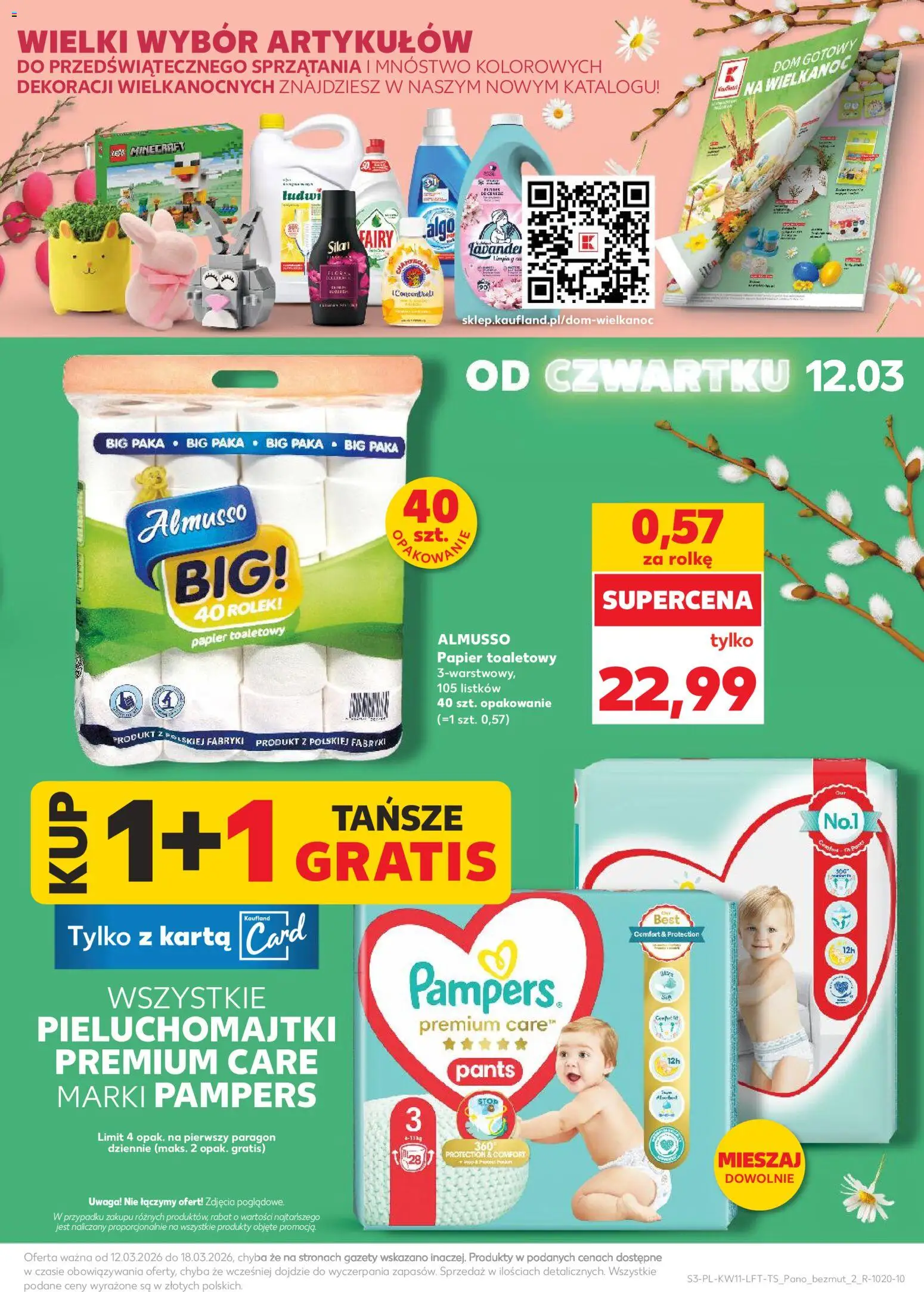 Kaufland Polsko leták od 12.03.2026 | Strana: 3 | Produkty: Pampers, Pants, Pampers Pants