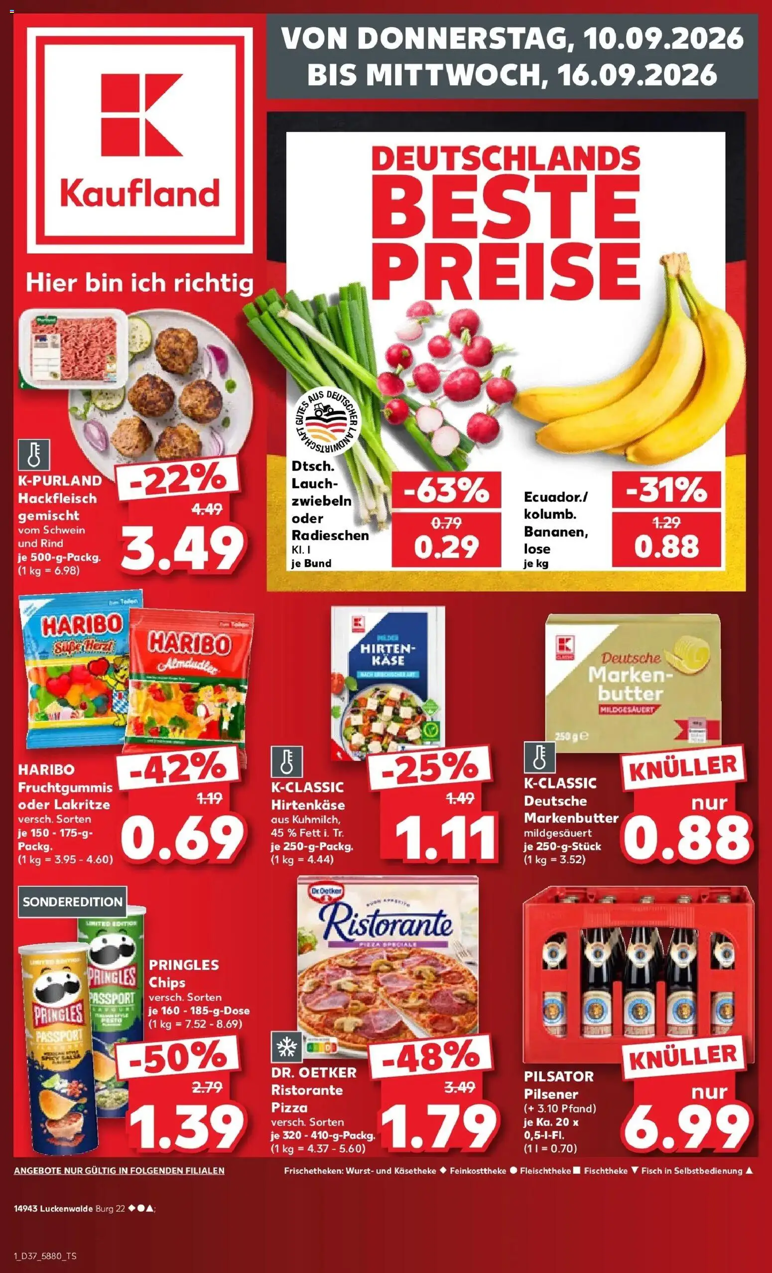 Prospekt Kaufland ab 07.09.2026 » Angebote Online zum Blättern | Seite: 10 | Produkte: Butter, Fisch, Wurst, Lauch