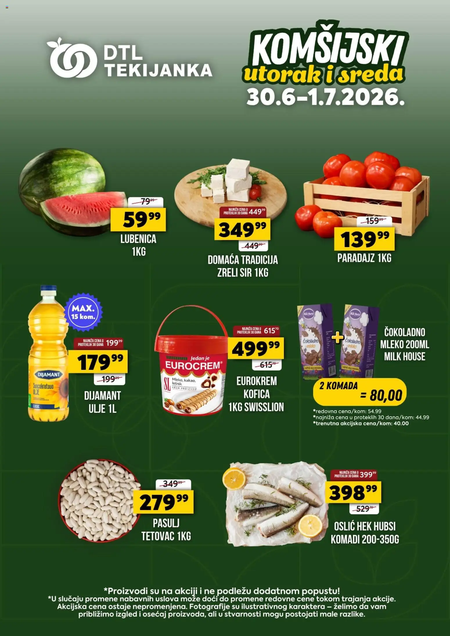 Tekijanka katalog - važi od 30.06.2026 | Strana: 1 | Proizvode: Pasulj, Lešnik, Mleko, Sir