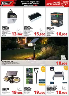 Anteprima del volantino Brico io volantino valido a partire dal 30.03.2026 | Pagina: 60 | Prodotti: Lampada solare, USB, Lampada, Tomino