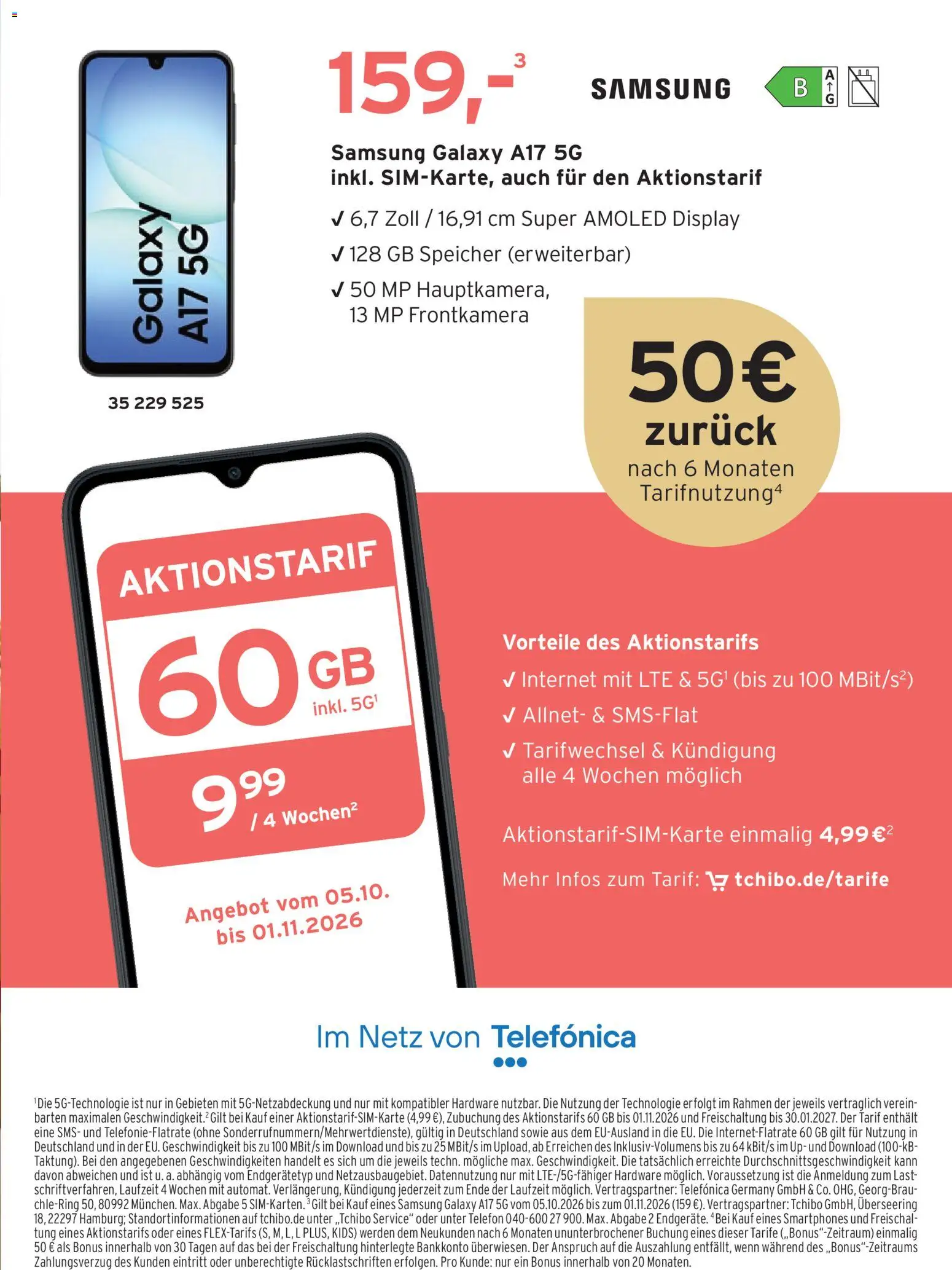 Prospekt Tchibo Kuschelige Wintermagie – gültig ab 21.10.2026 | Seite: 37 | Produkte: Samsung, Smartphones, Telefon