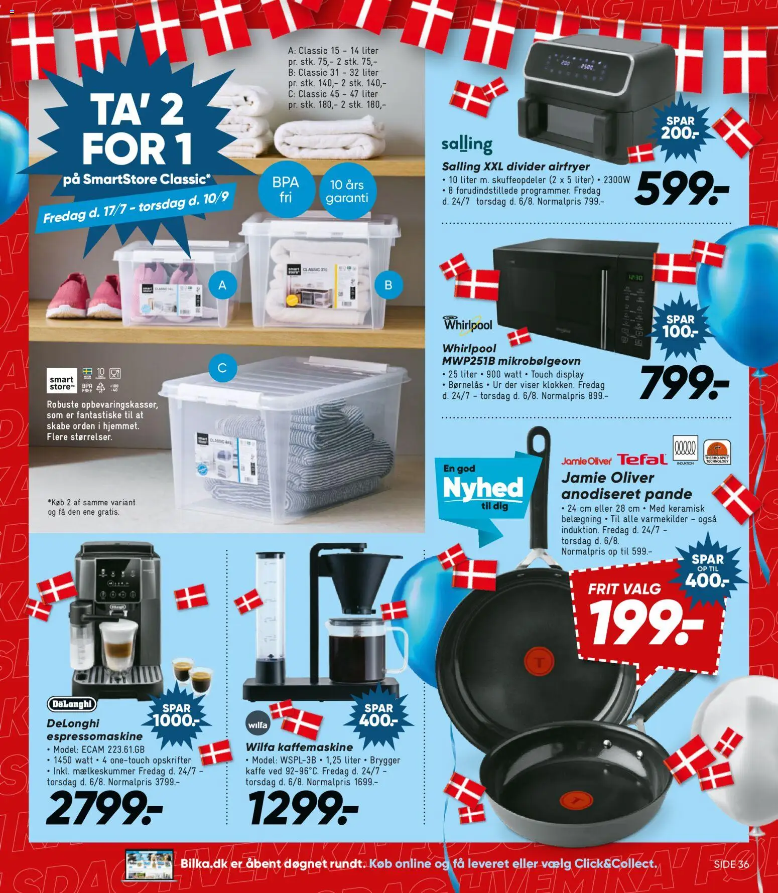 Bilka tilbudsavis – gyldig fra 24/07/2026 | Side: 35 | Produkter: Kaffe, Ur, Mikrobølgeovn, Kaffemaskine