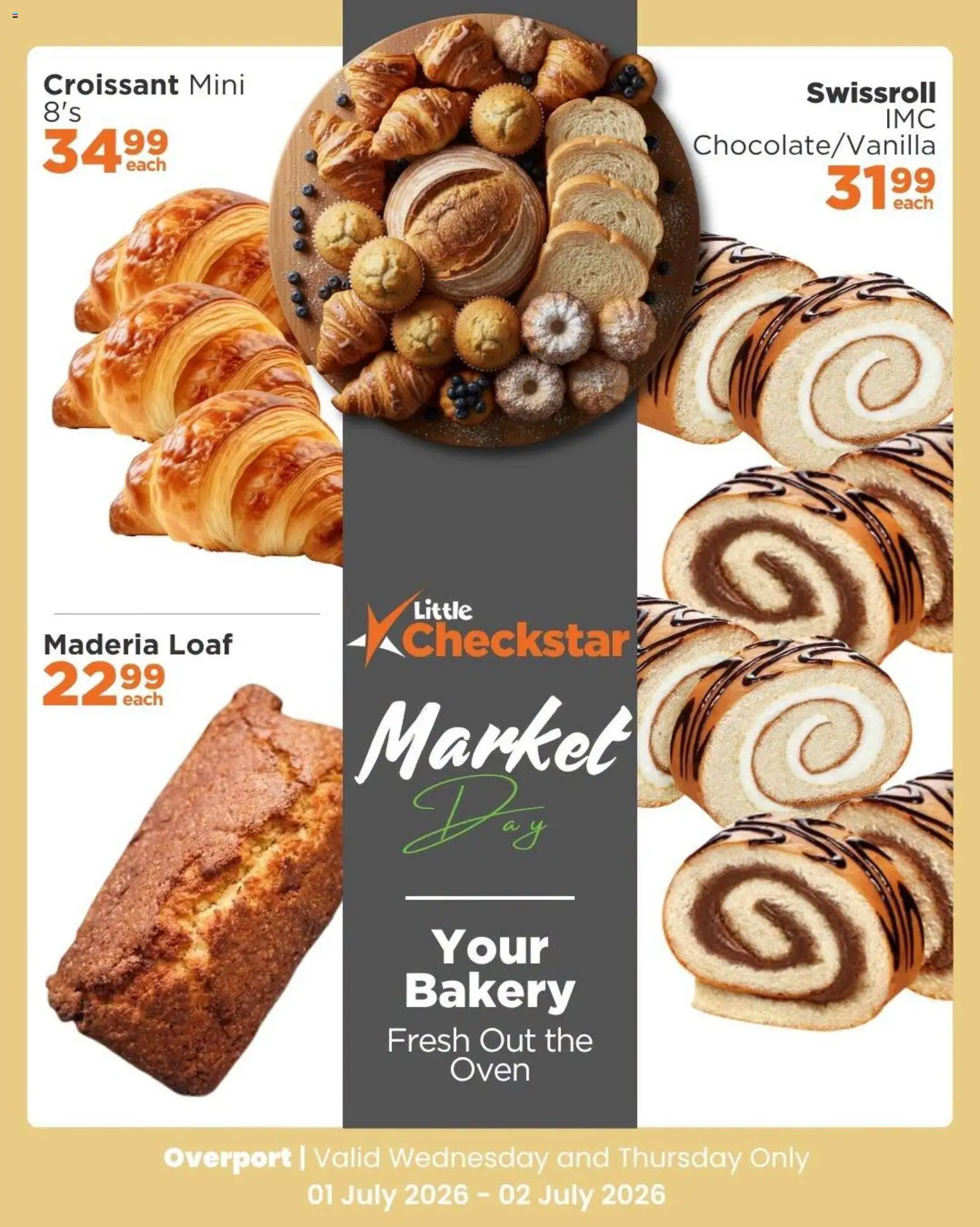 New Check Star catalogue – valid from 01/07/2026 | Page: 3 | Products: Swissroll, Oven, Bakery