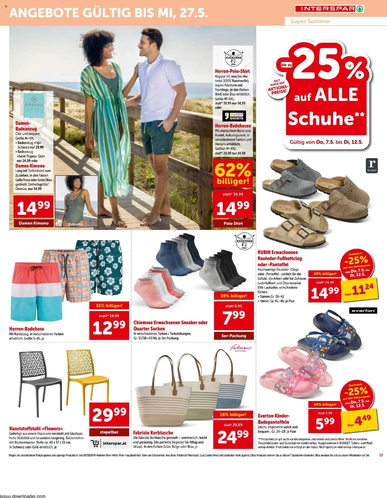 Interspar - Flugblatt gültig ab 07.05.2026 | Seite: 23 | Produkte: Socken, Badeanzug
