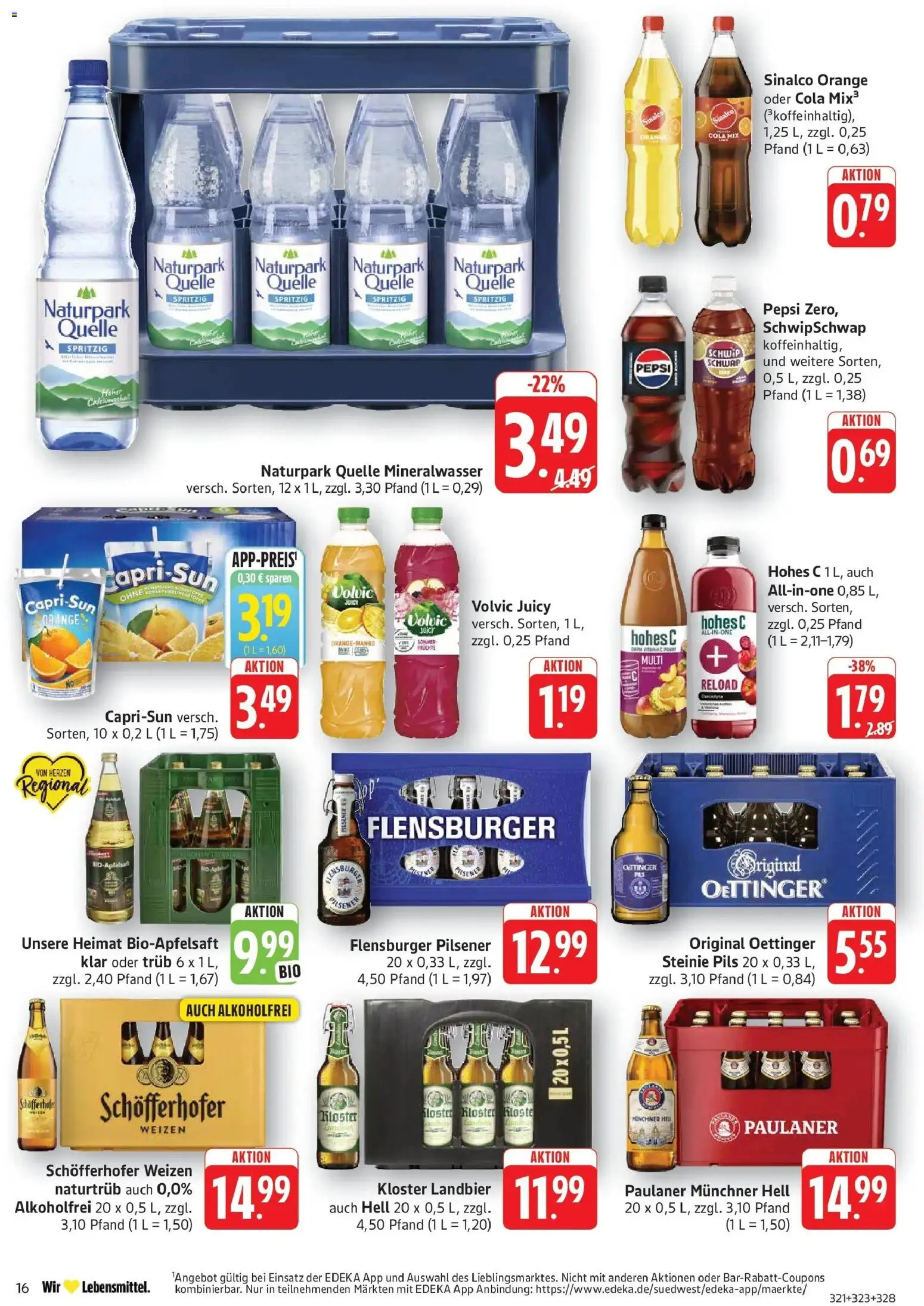 Edeka prospekt Pirmasens – gültig ab 29.06.2026 | Seite: 18 | Produkte: Cola, Pils, Pepsi, Paulaner