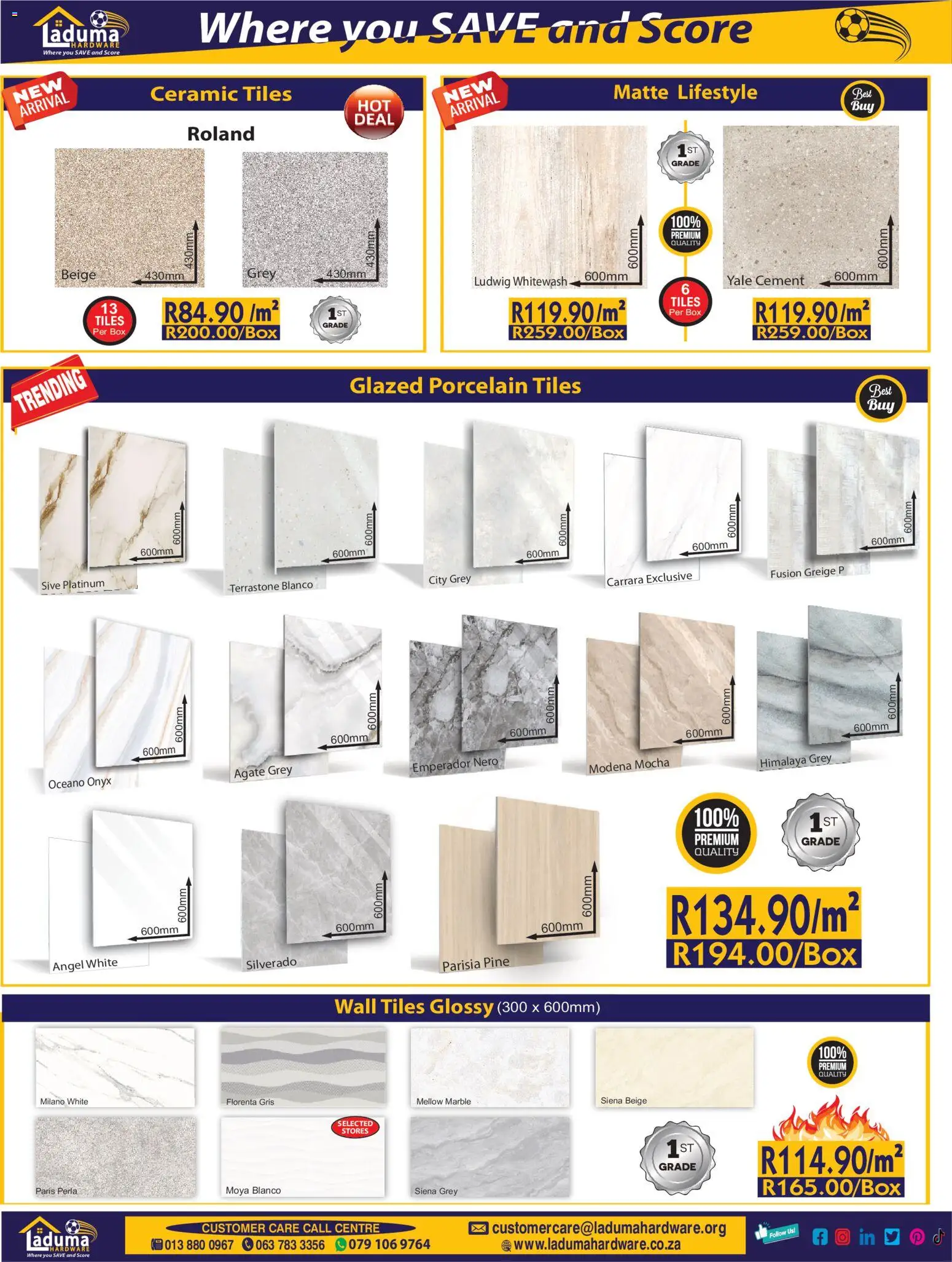 New Laduma Hardware catalogue – valid from 01.04.2026 | Page: 2 | Products: Box, Cement