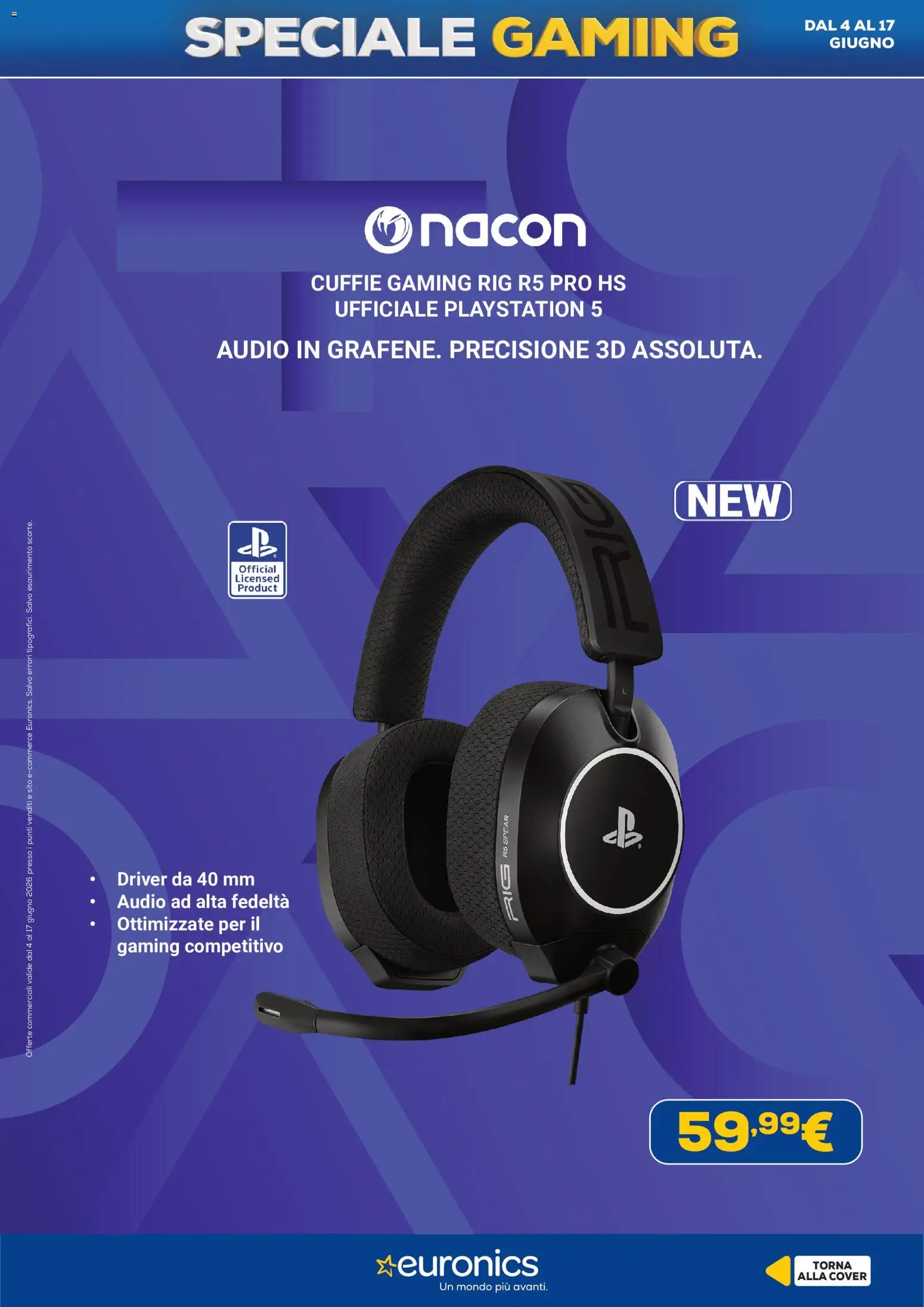 Volantino Euronics del 04.06.2026 | Pagina: 16 | Prodotti: Audio, Cuffie, Playstation