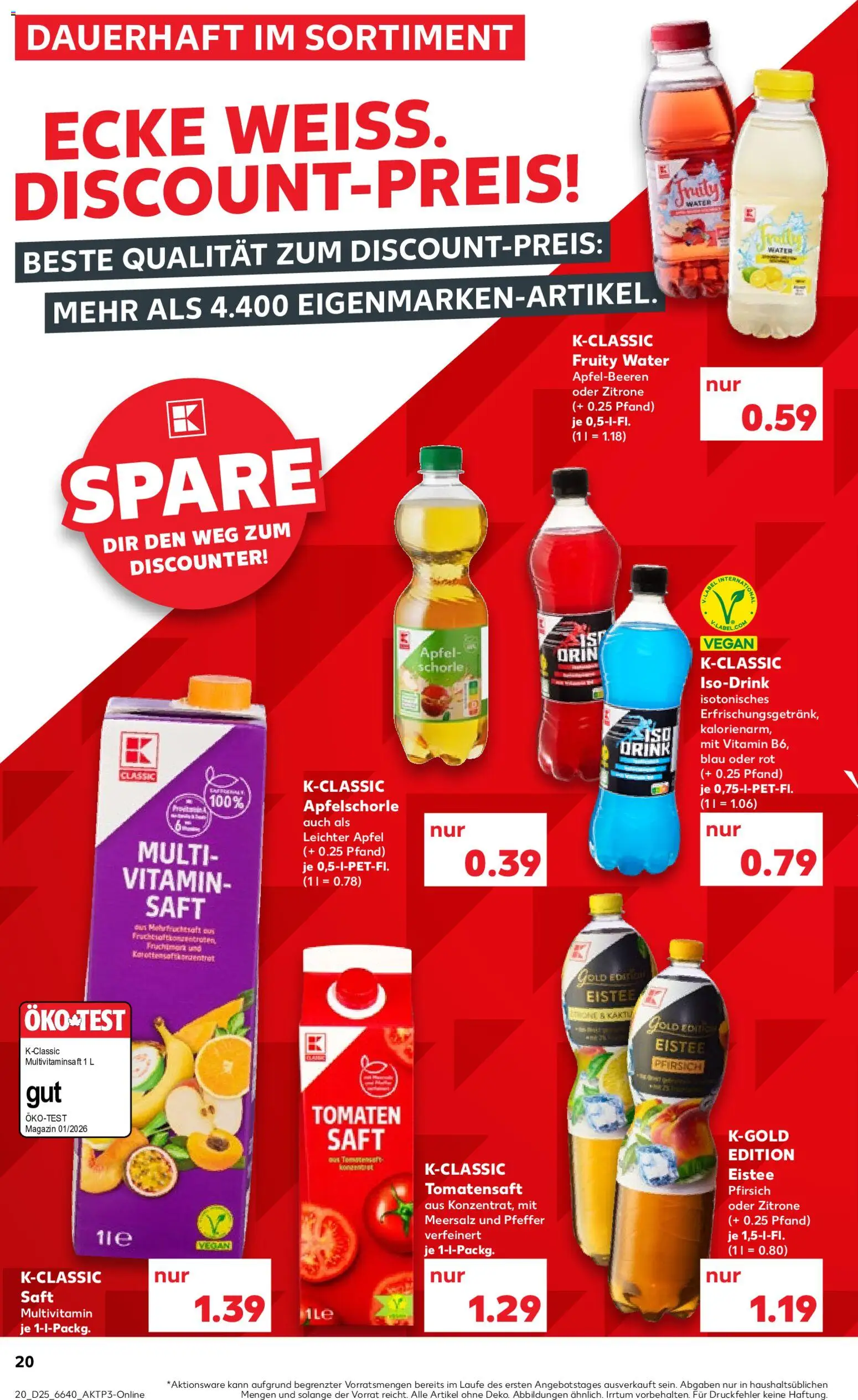 Kaufland Prospekt – gültig ab 18.06.2026 | Seite: 20 | Produkte: Äpfel, Tomaten, Apple, Saft