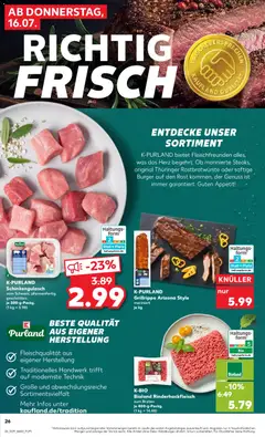Náhled letáku Kaufland Německo leták od 16.07.2026 | Strana: 26 | Produkty: Burger, Forma, Rošt