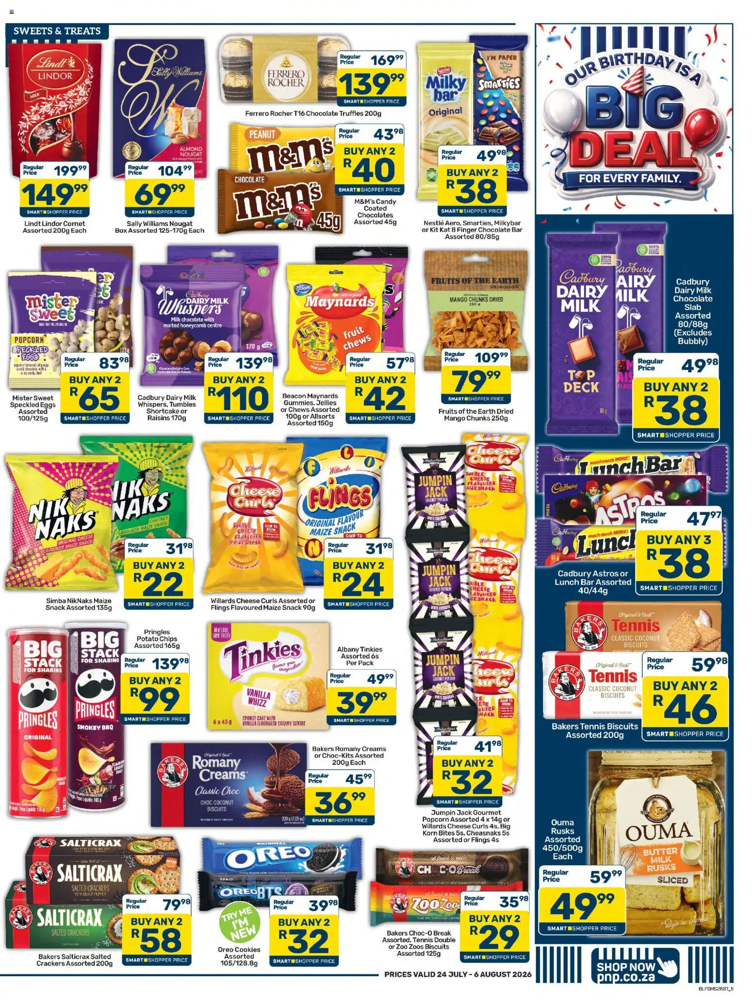 New Pick n Pay catalogue – valid from 24/07/2026 | Page: 5 | Products: Press, Box, Biscuits, Paper