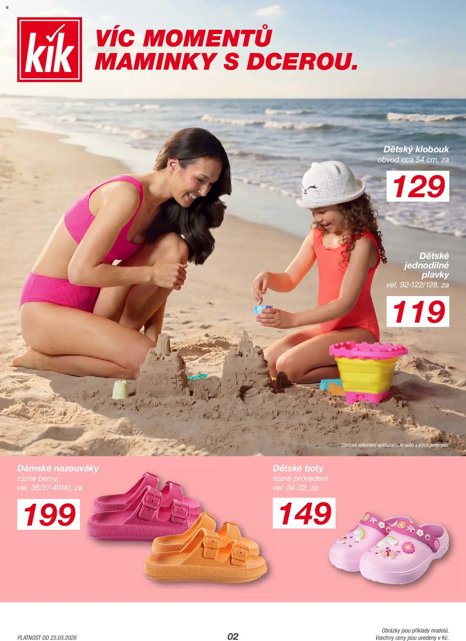 Kik leták od 25.05.2026 | Strana: 2 | Produkty: Plavky, Klobouk, Boty