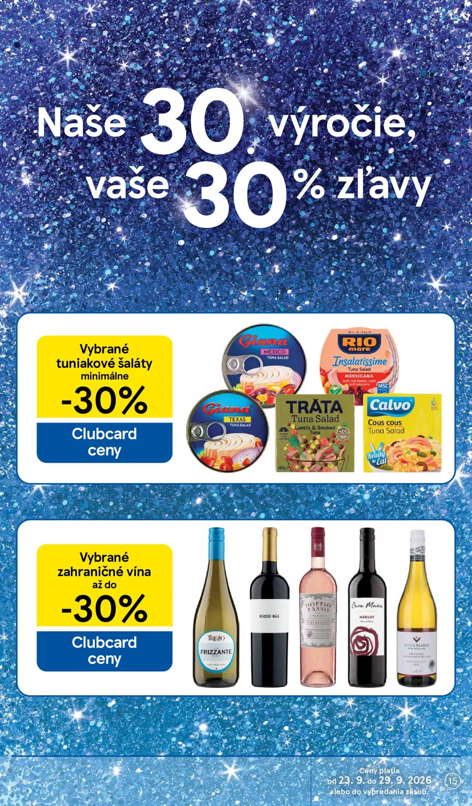 Nové Tesco akcie – leták je platný od 23.09.2026 | Strana: 15