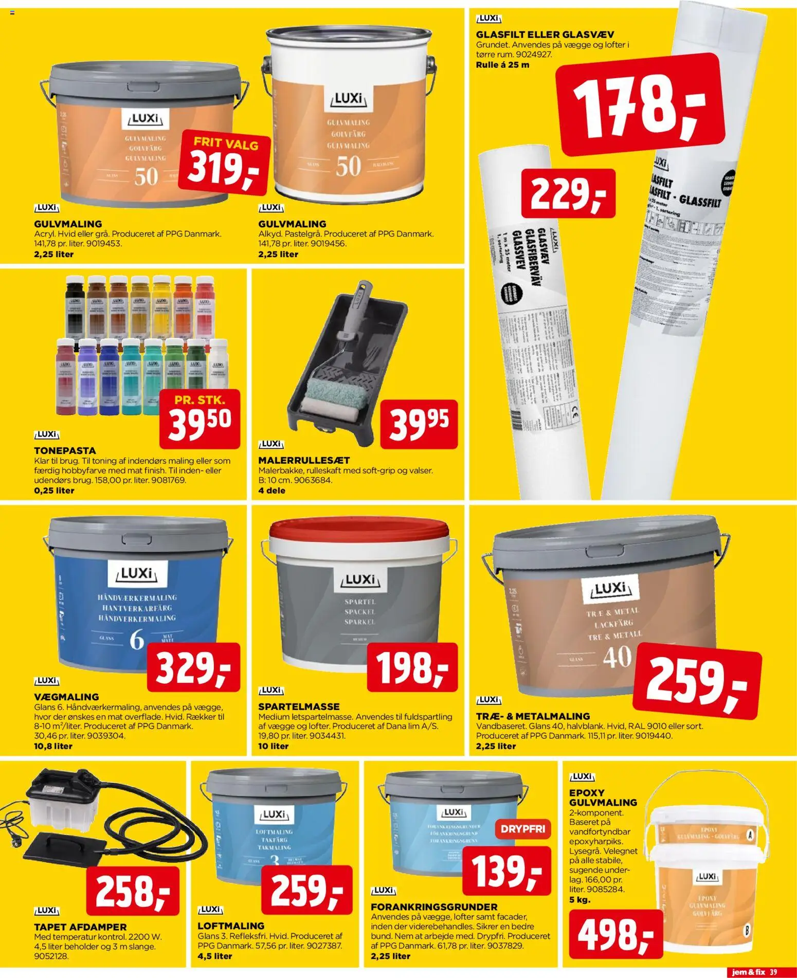 Jem & fix tilbudsavis – gyldig fra 10.05.2026 | Side: 39 | Produkter: Spartelmasse, Søm, Maling