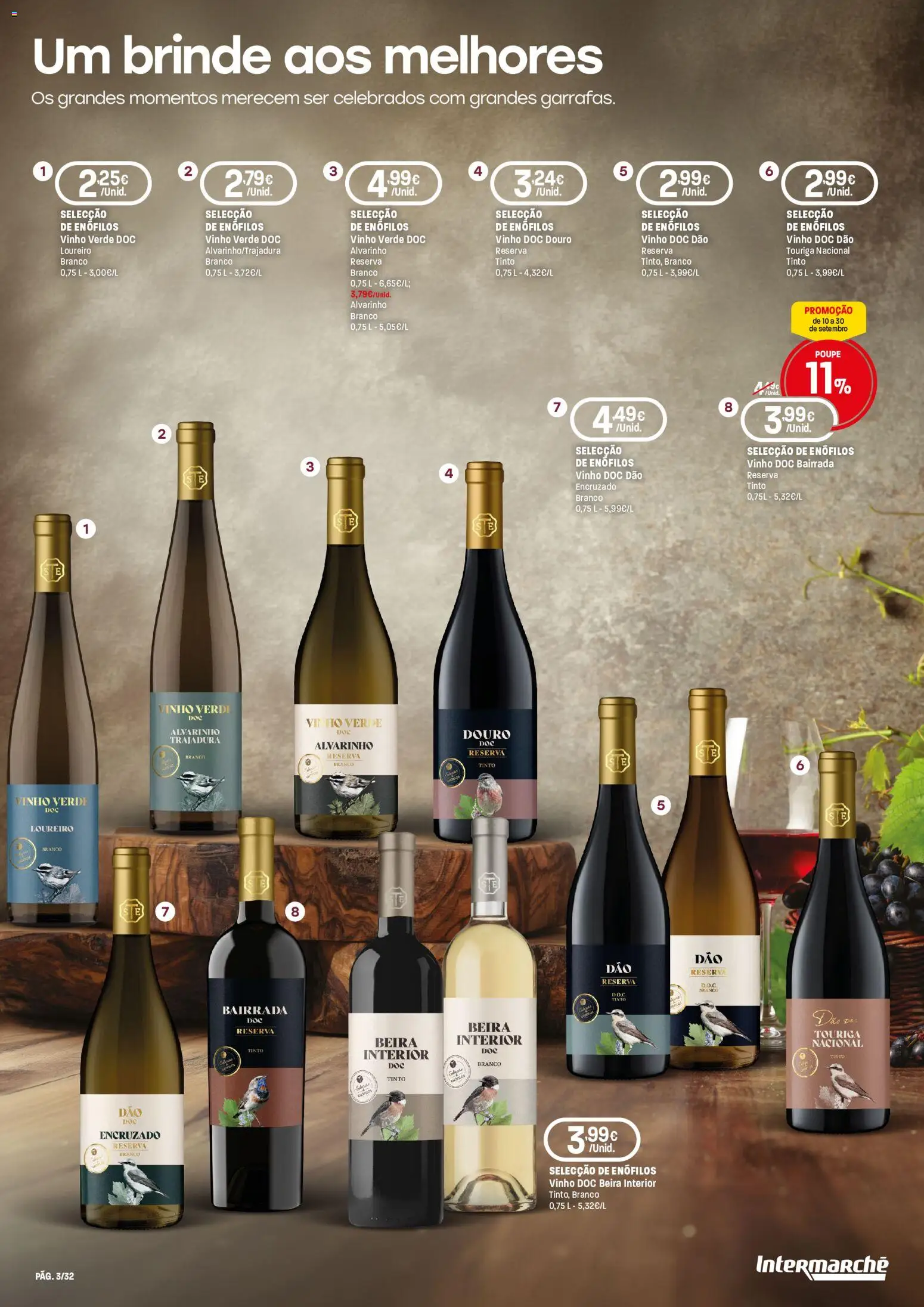 Intermarché folheto Especial Vinhos Super │ válido de 10/09/2026 | Página: 3 | Produtos: Vinho