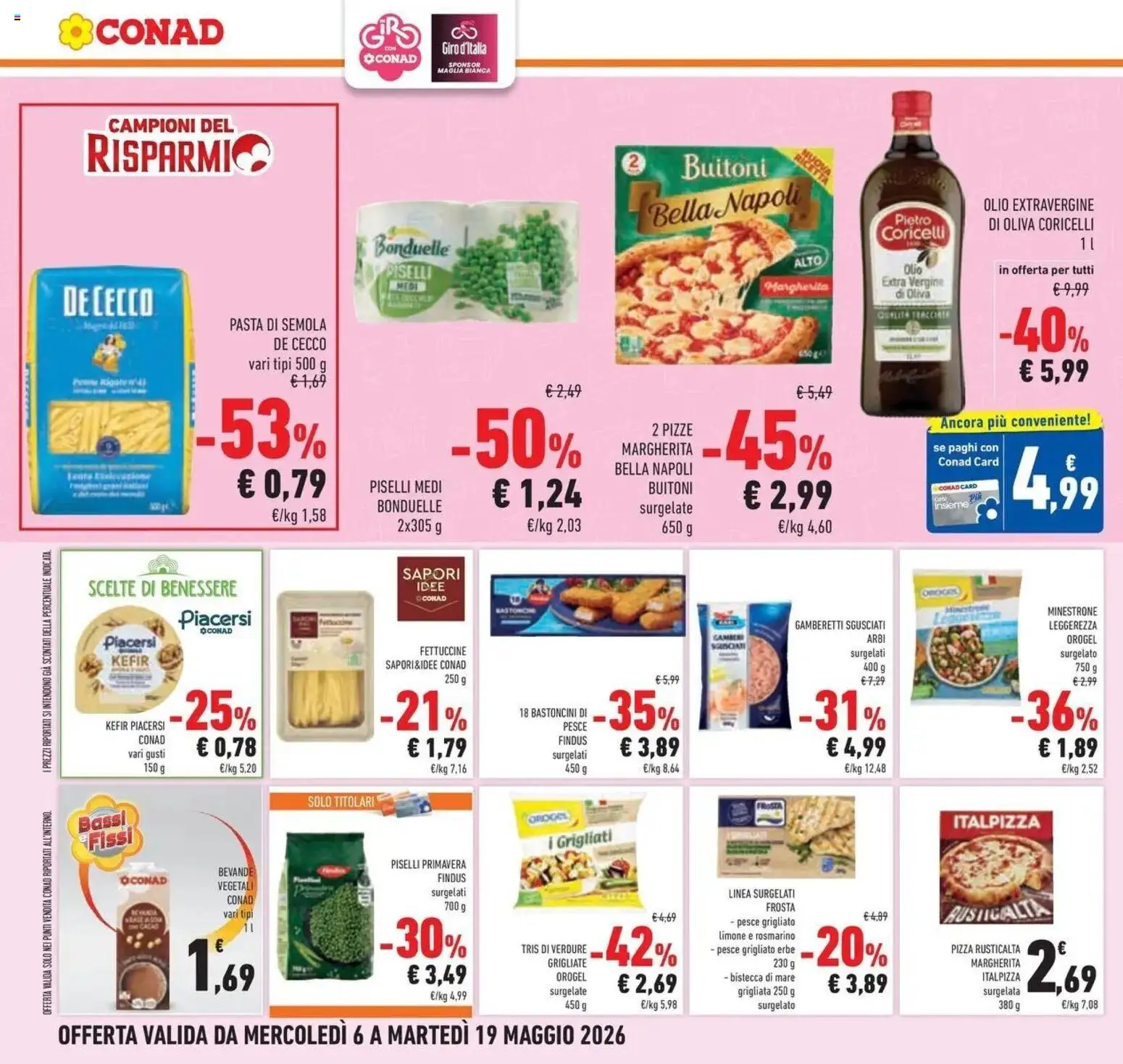 Volantino Conad del 05.05.2026 | Pagina: 22 | Prodotti: Minestrone, Limone, Olio, Fettuccine